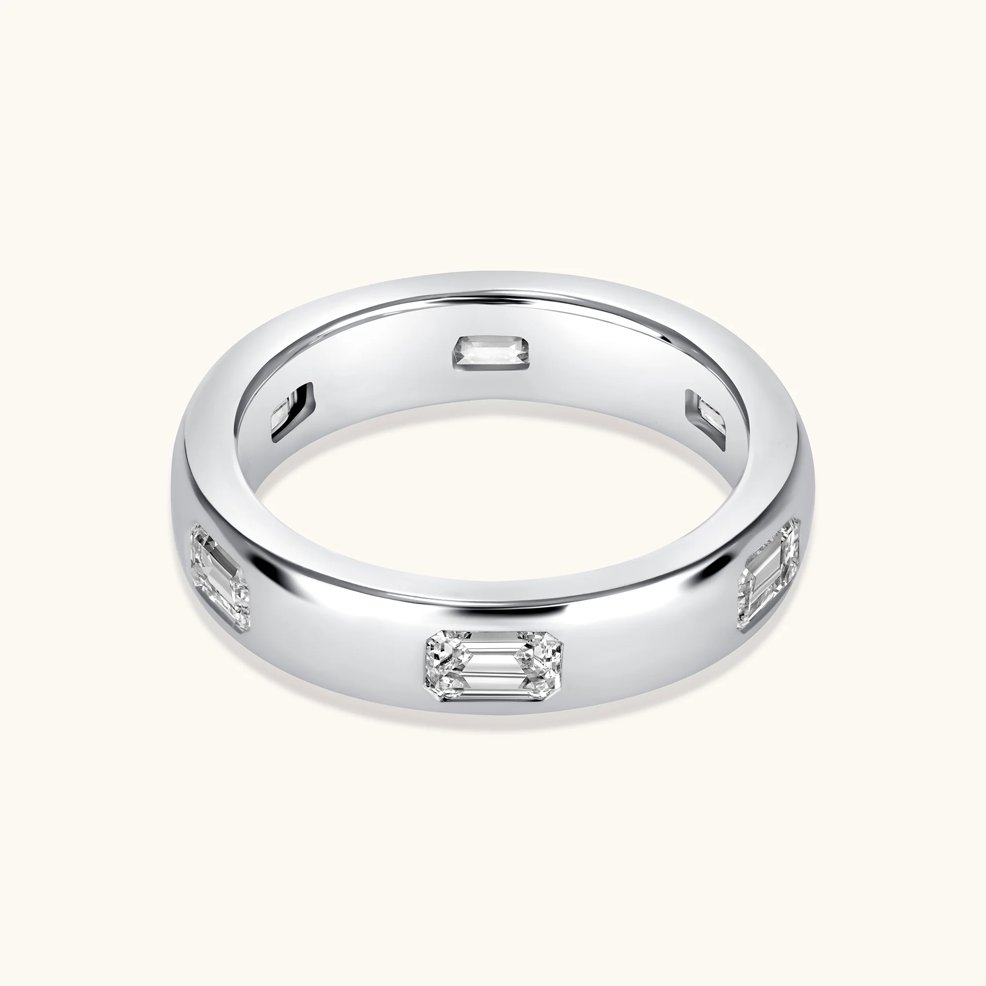 Diamond Emerald Inlay Band - Image 6
