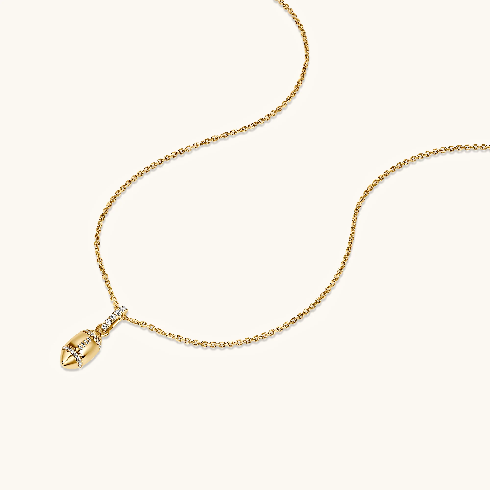 Diamond Football Pendant - Image 3