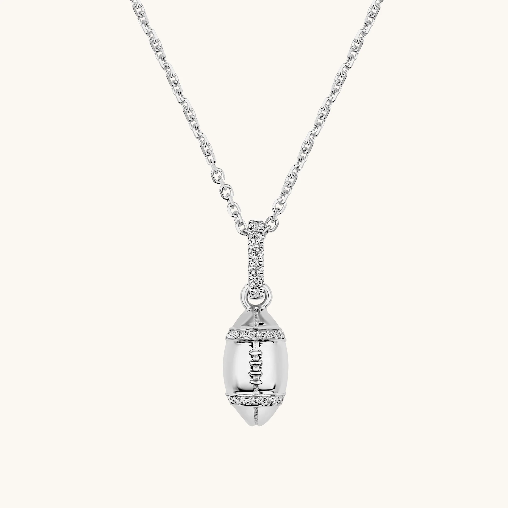 Diamond Football Pendant - Image 4