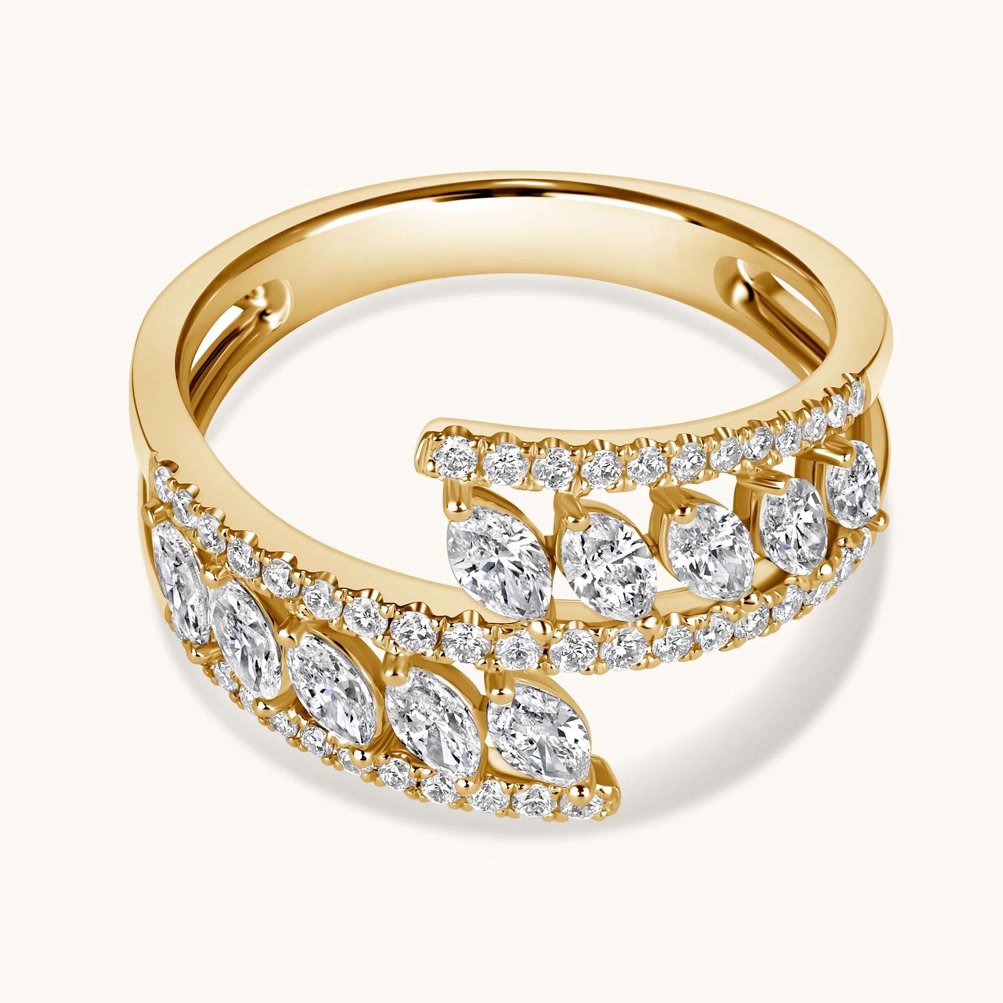 Diamond Wraparound Ring - Image 3
