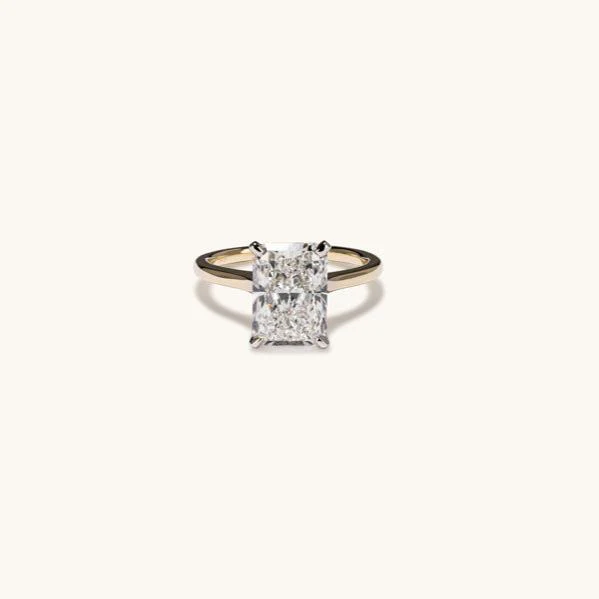 3.75 Radiant Lab Diamond Engagement Ring