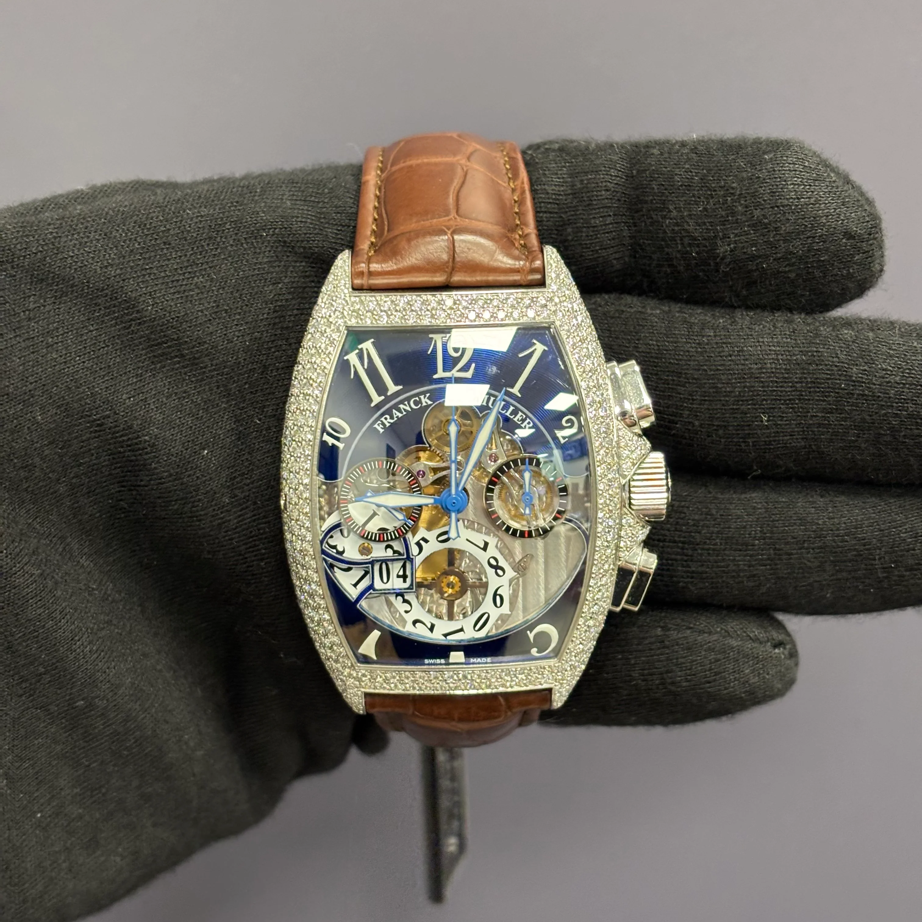 Franck Muller Cintree 39mm Blue Dial Watch Ref# 8083 CC GD FO D - Image 2