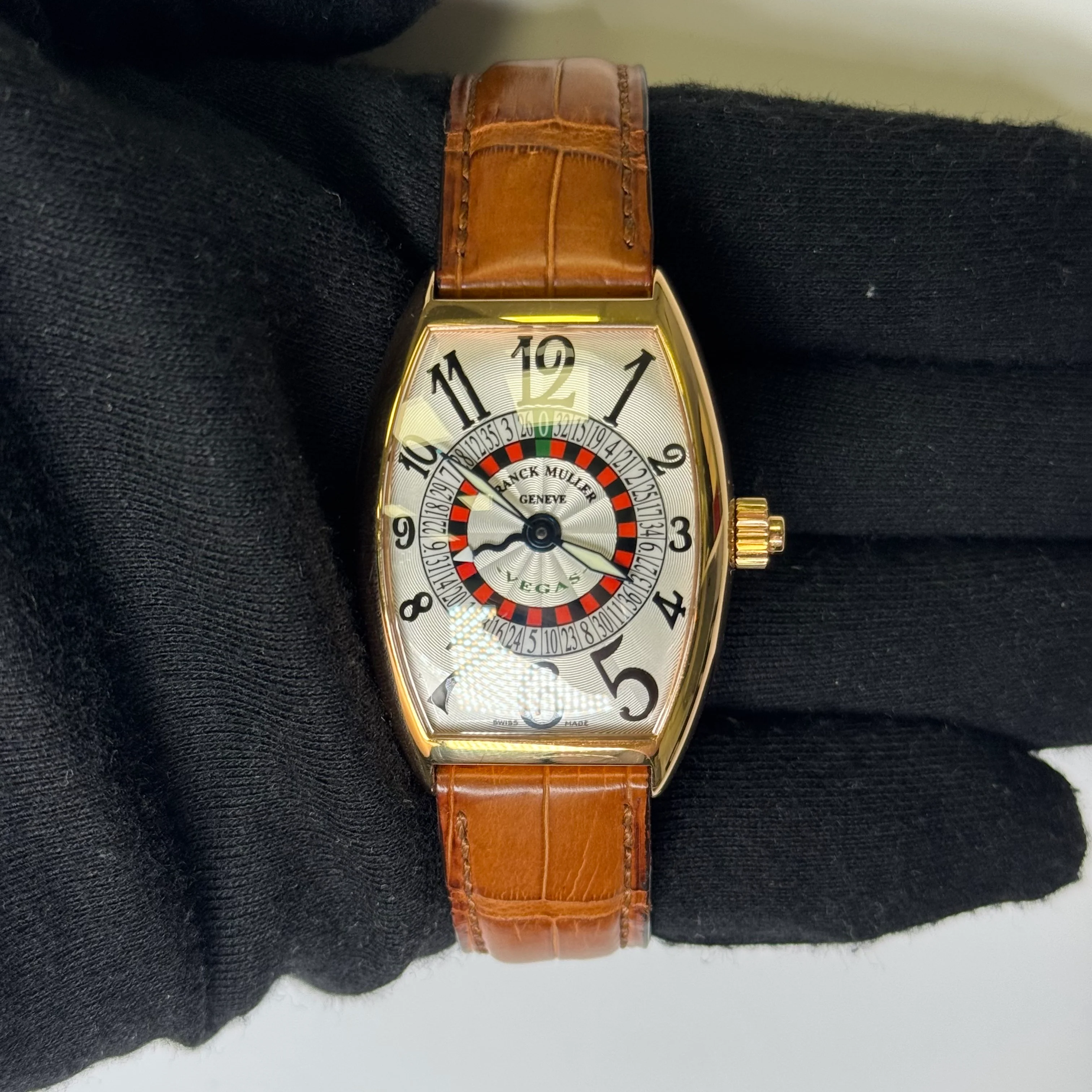 Franck Muller Cintrée Curvex 32mm Roulette Dial Watch Ref# 5850 - Image 2