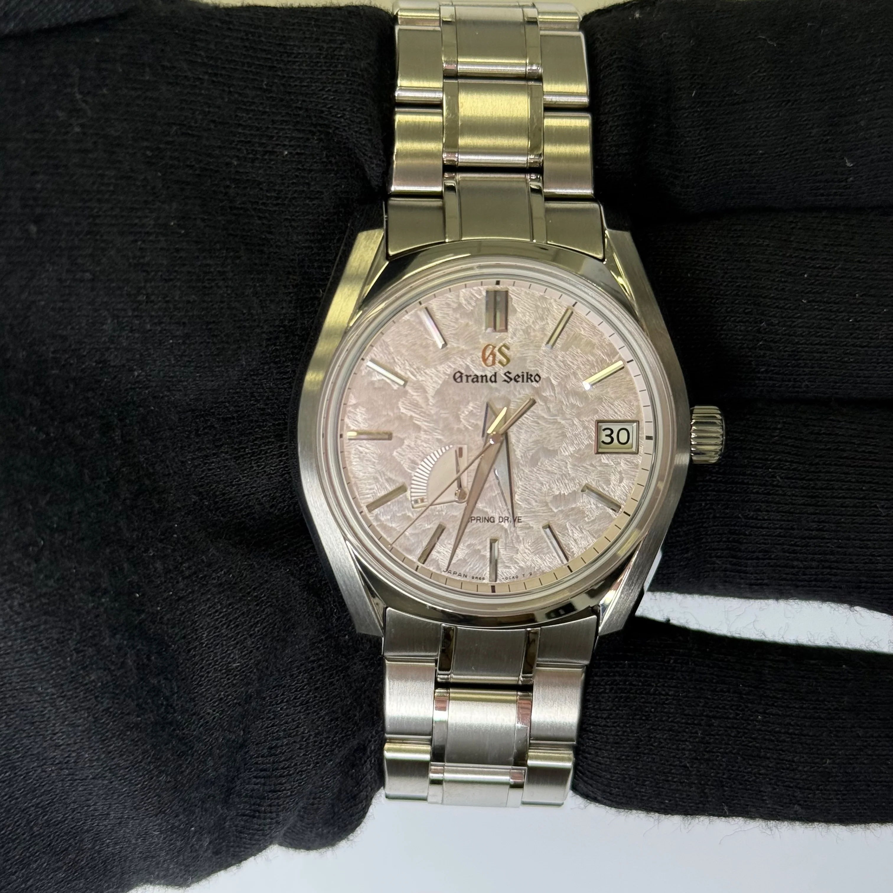 Grand Seiko Spring Drive 40mm Pink MOP Dial Watch Ref# SBGA413 - Image 3