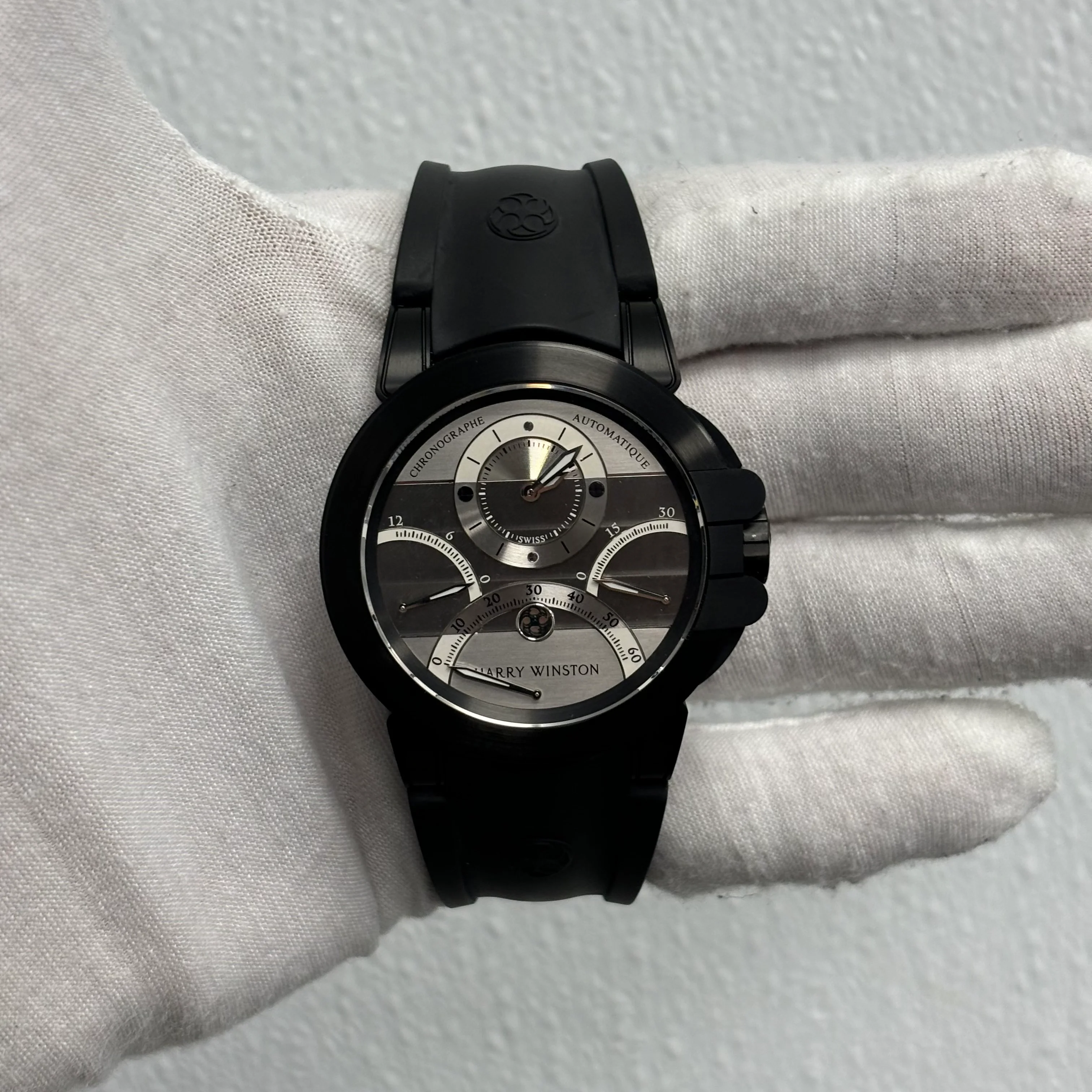 Harry Winston Ocean 44mm Silver Dial Watch Ref# OCEACT44ZZ006 - Image 2