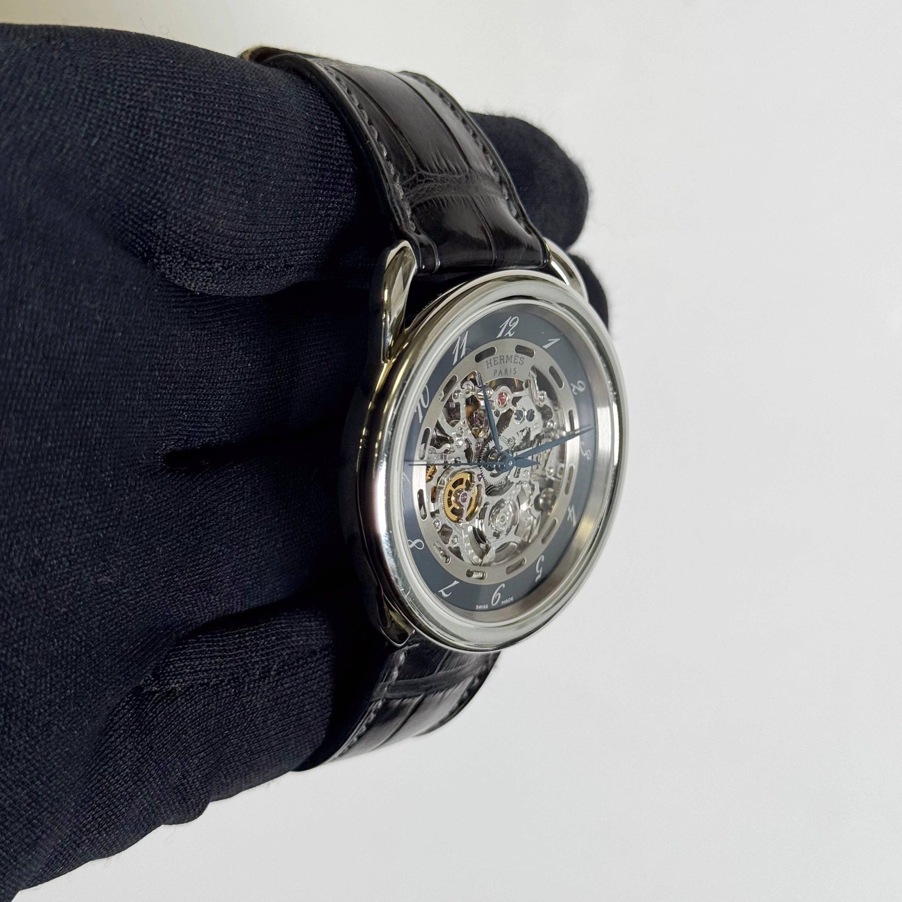 Hermes Arceau 40mm Skeleton Arabic Dial Watch Ref# AR6.710 - Image 3