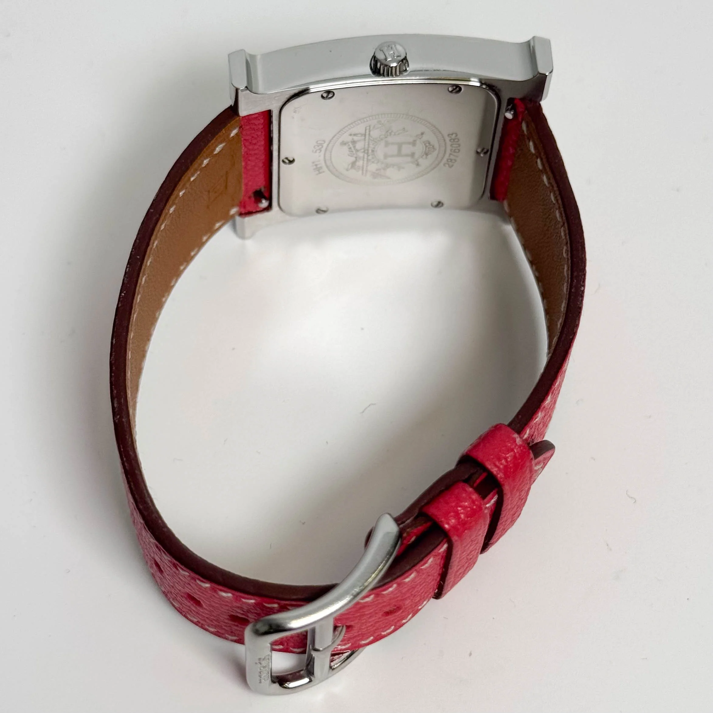 Hermes Heure H 21mm Factory Diamond MOP Dial Watch Ref# HH1.530 - Image 6