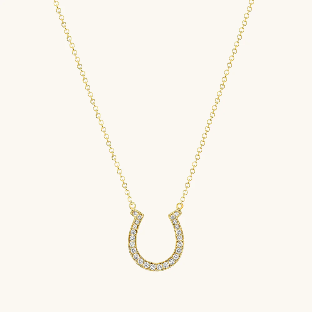 Horseshoe Diamond Necklace - Image 3
