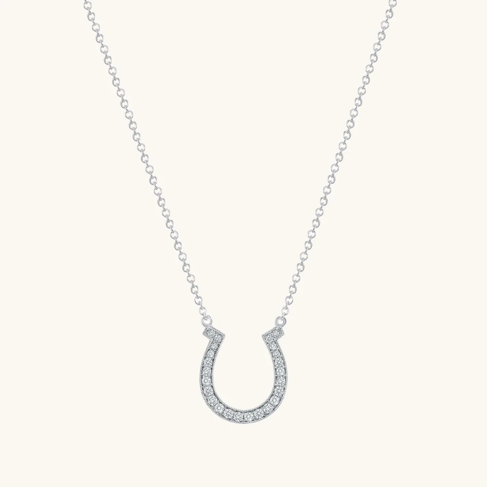 Horseshoe Diamond Necklace - Image 4