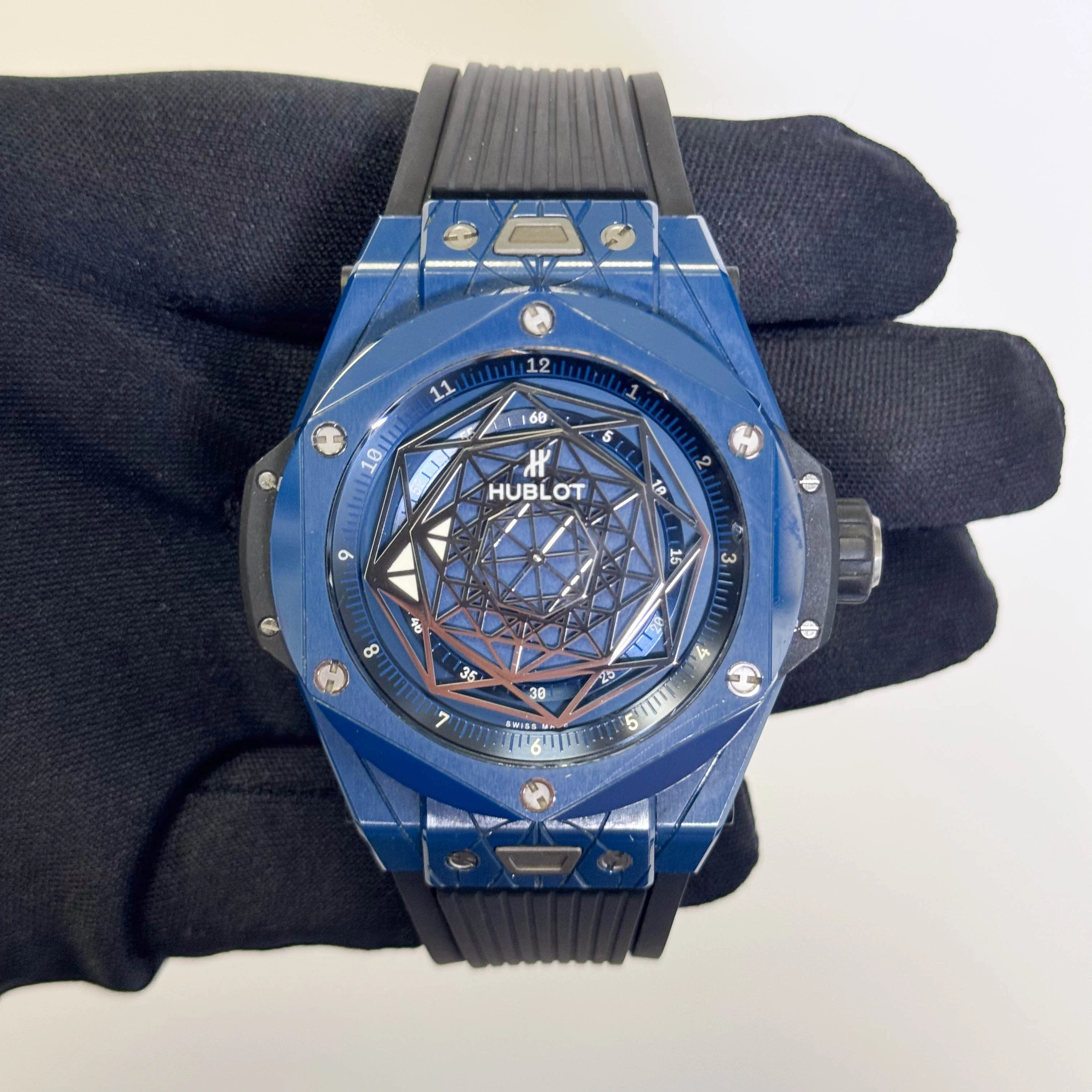 Hublot Big Bang Sang Bleu 45mm Blue Dial Watch Ref# 415.EX.7179.VR.MXM19 - Image 2