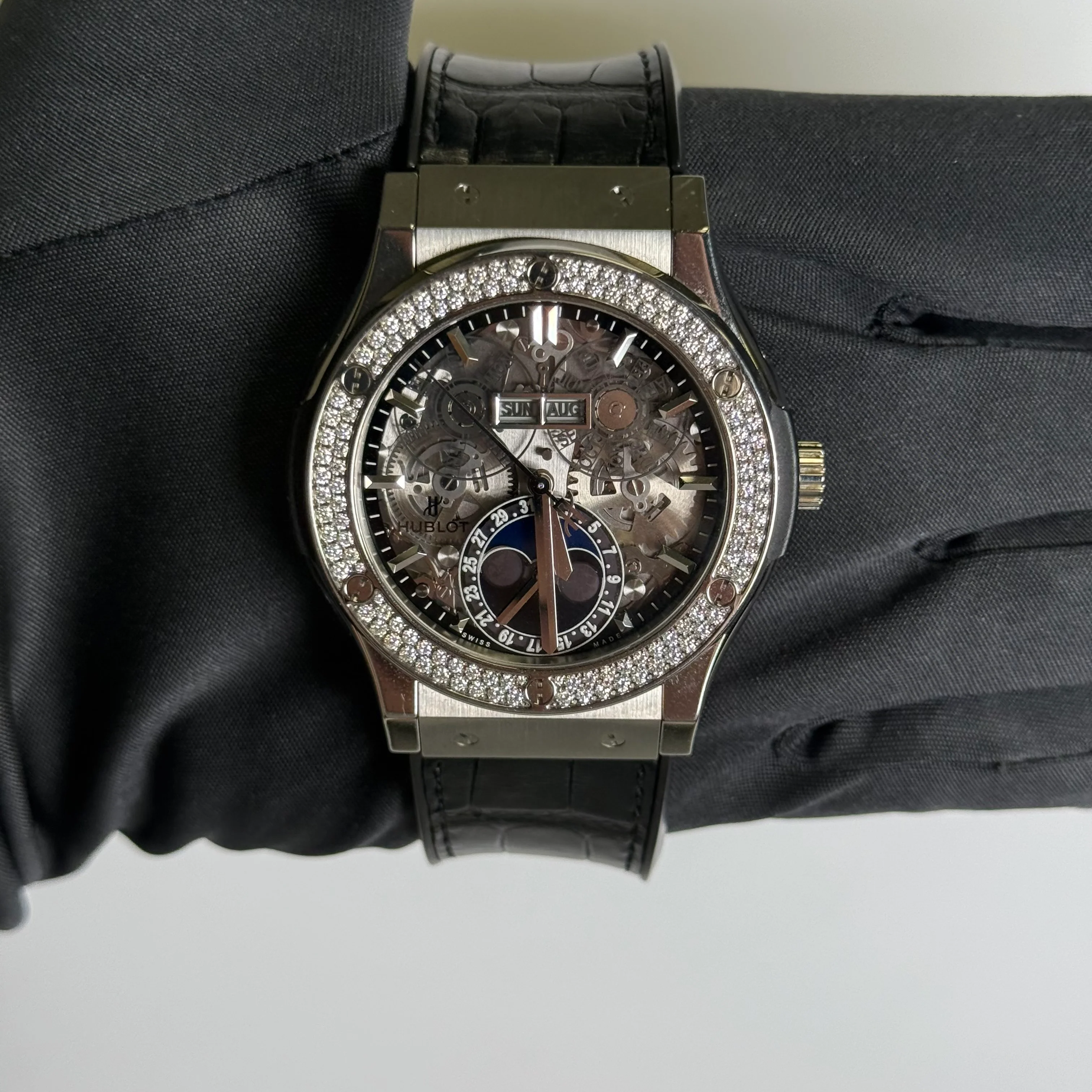 Hublot Classic Fusion 45mm Openwork Dial Watch Ref# 517.NX.0170.LR - Image 2