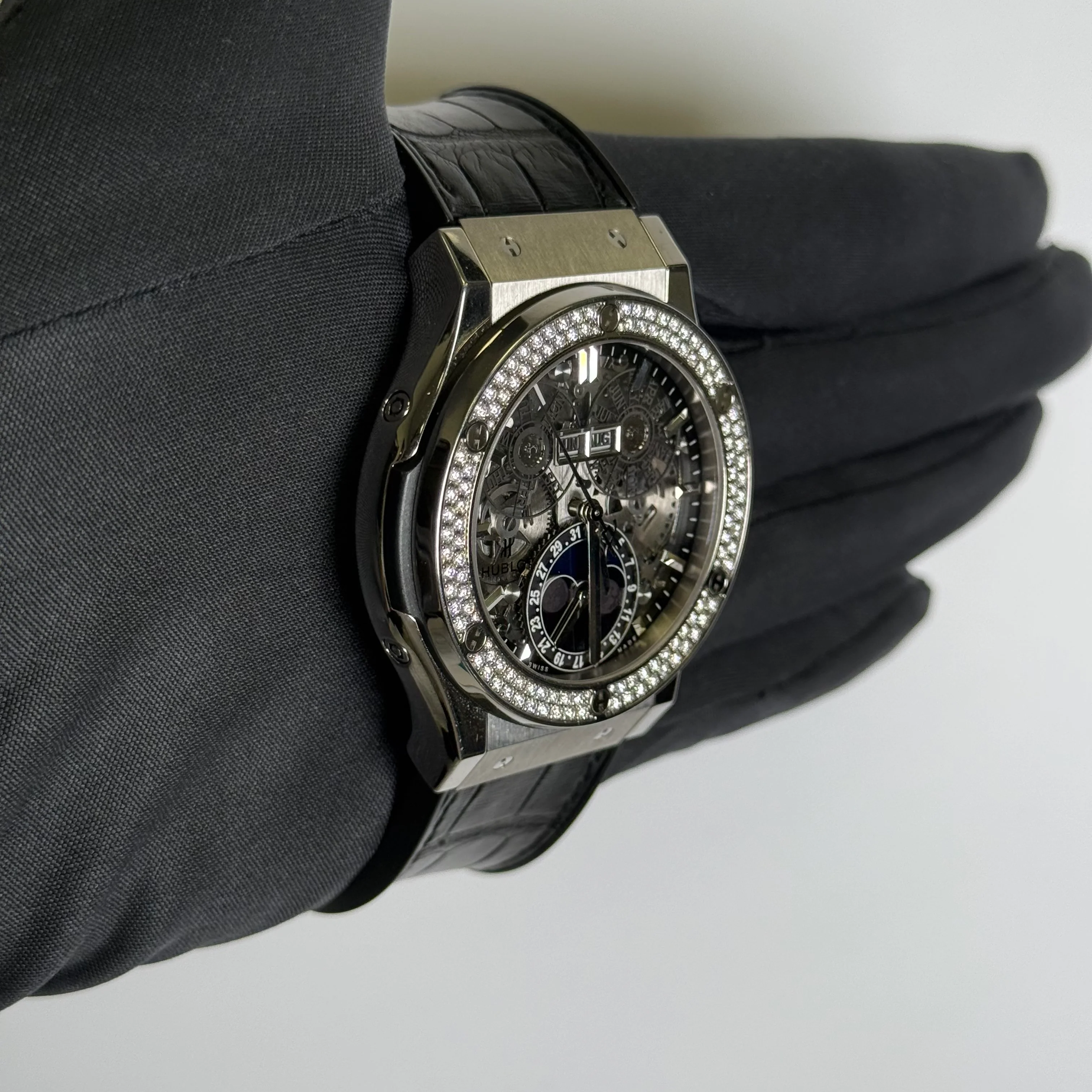 Hublot Classic Fusion 45mm Openwork Dial Watch Ref# 517.NX.0170.LR - Image 3