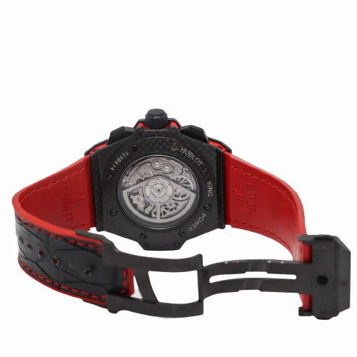 Hublot Men's Big Bang King Power Unico Carbon 48mm Red Skeleton Chronograph Dial Watch Reference# 701.QX.0113.HR - Image 5