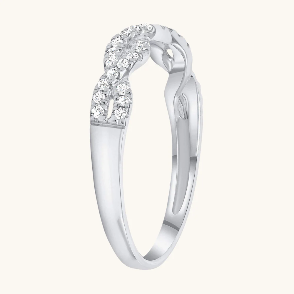 Infinity Diamond Half Way Band - Image 8