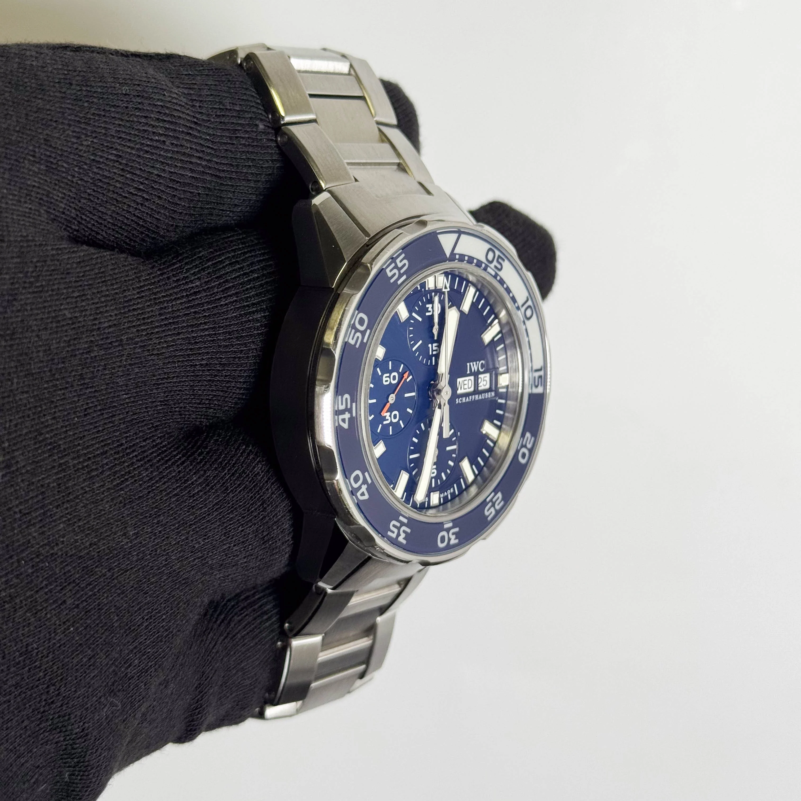 IWC Aquatimer Chronograph 44mm Blue Dial Watch Ref# IW376710 - Image 3