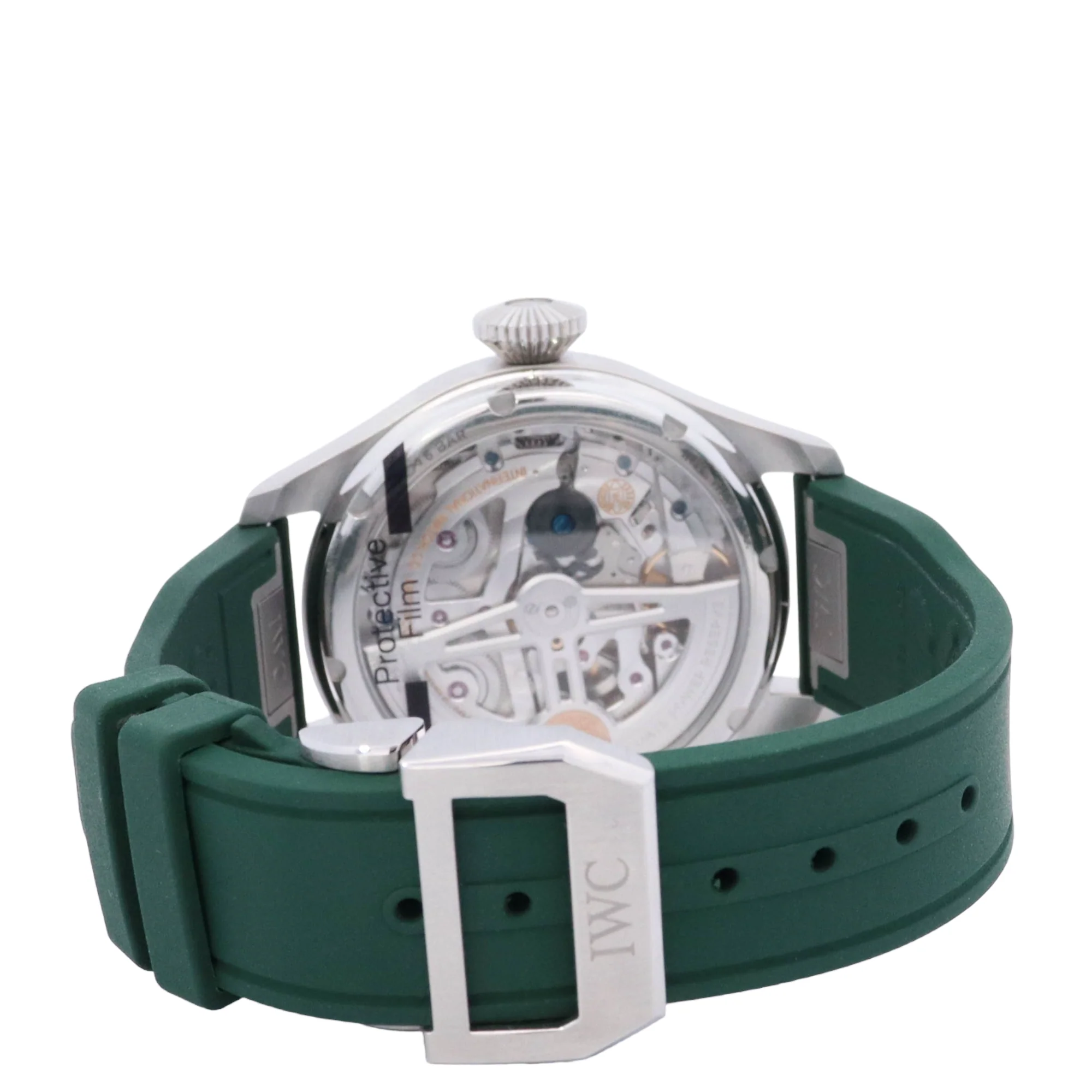 IWC Big Pilot 46.2mm Stainless Steel Green Dial Watch Reference# IW503608 - Image 4