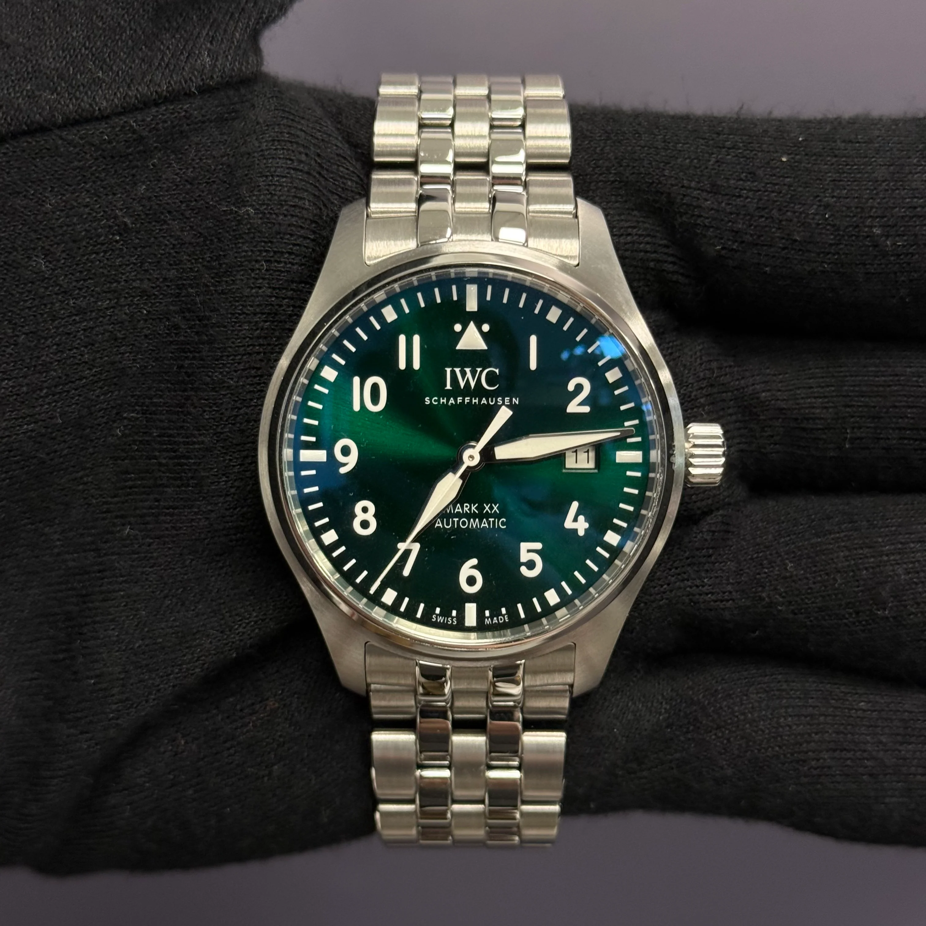 IWC Pilot's 40mm Green Dial Watch Ref# IW328206 - Image 2