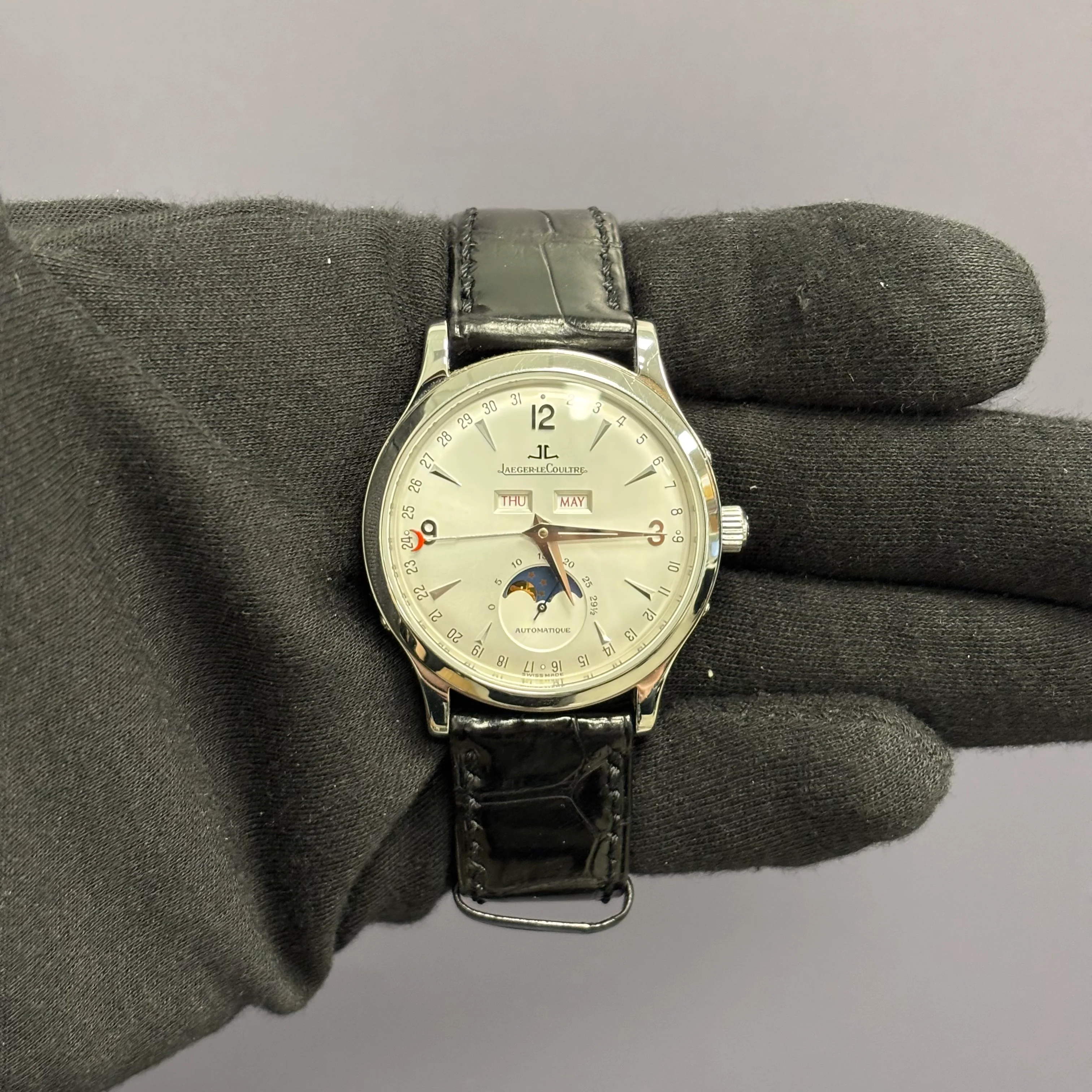 Jaeger-LeCoultre Master 37mm Silver Dial Watch Ref# 140.840.987 - Image 2