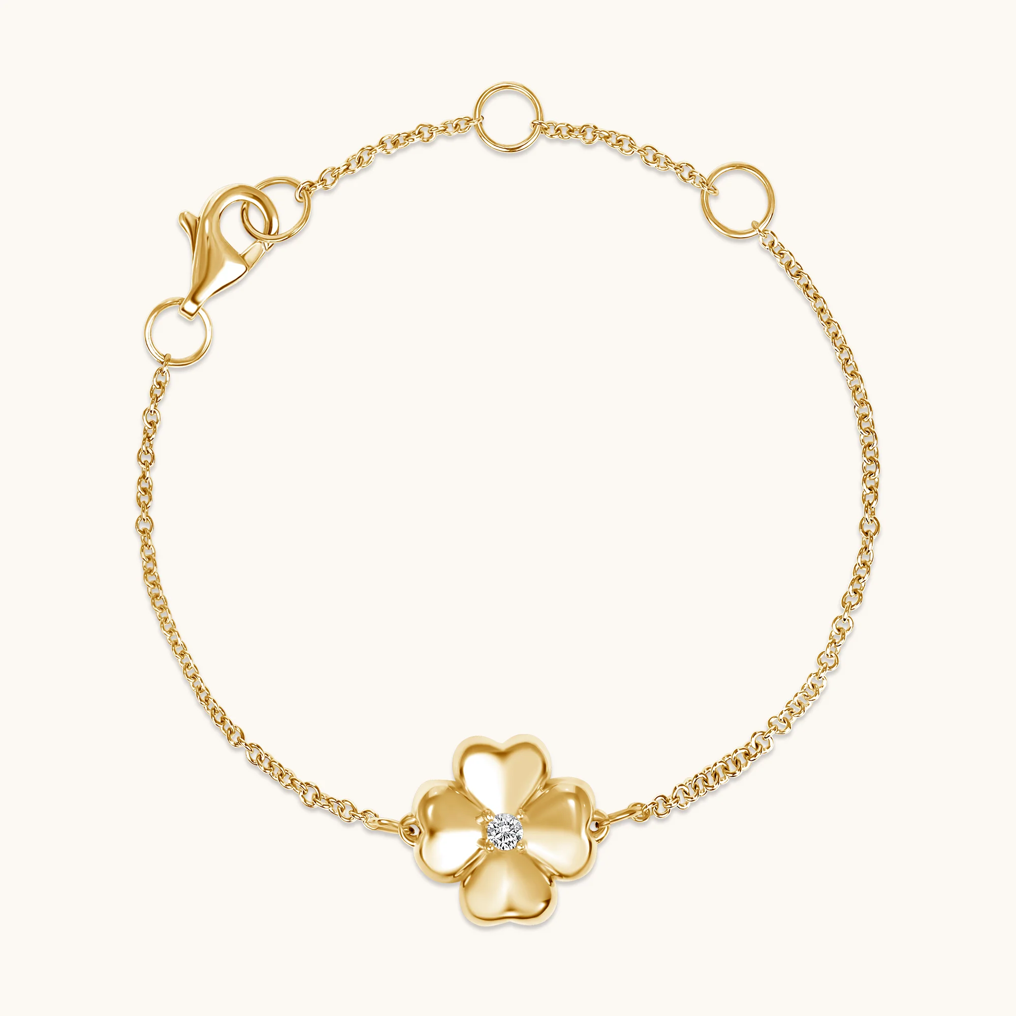 Kid's Diamond Bubble Flower Bracelet