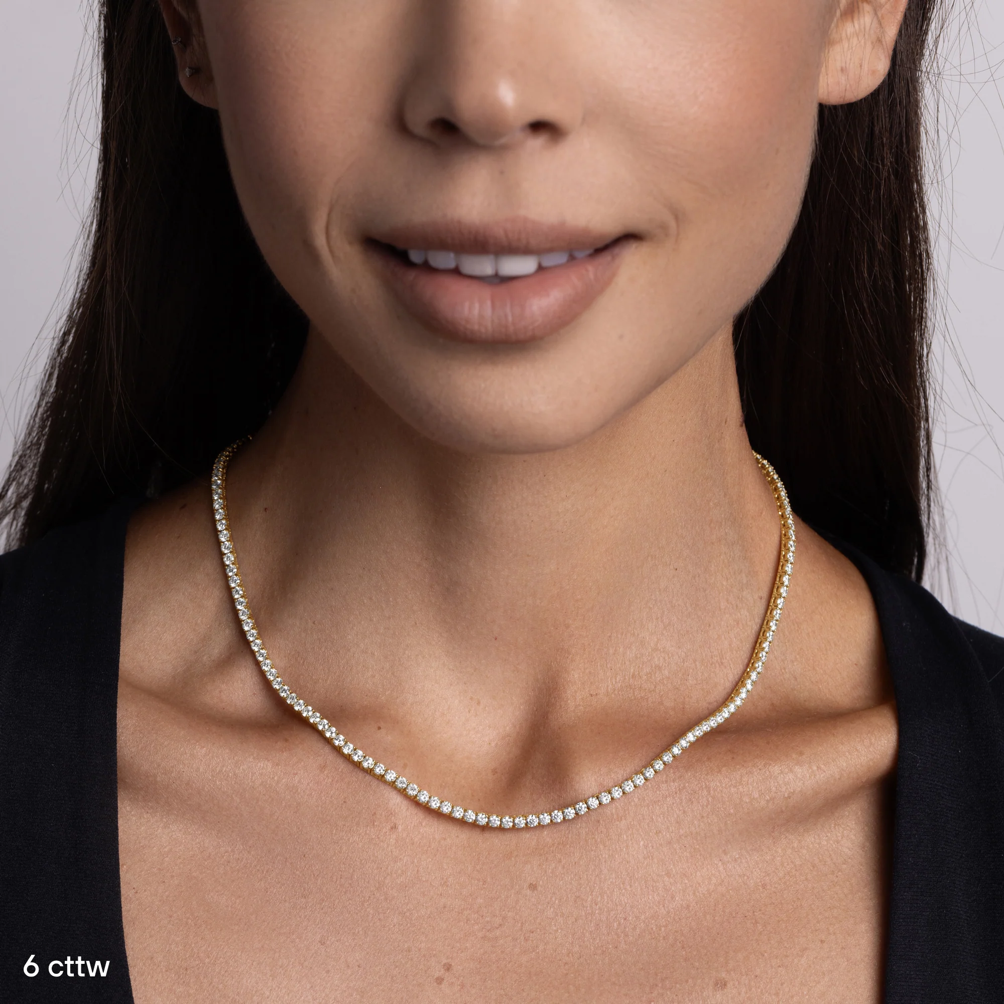Lab Grown Diamond Tennis Necklace - Image 2