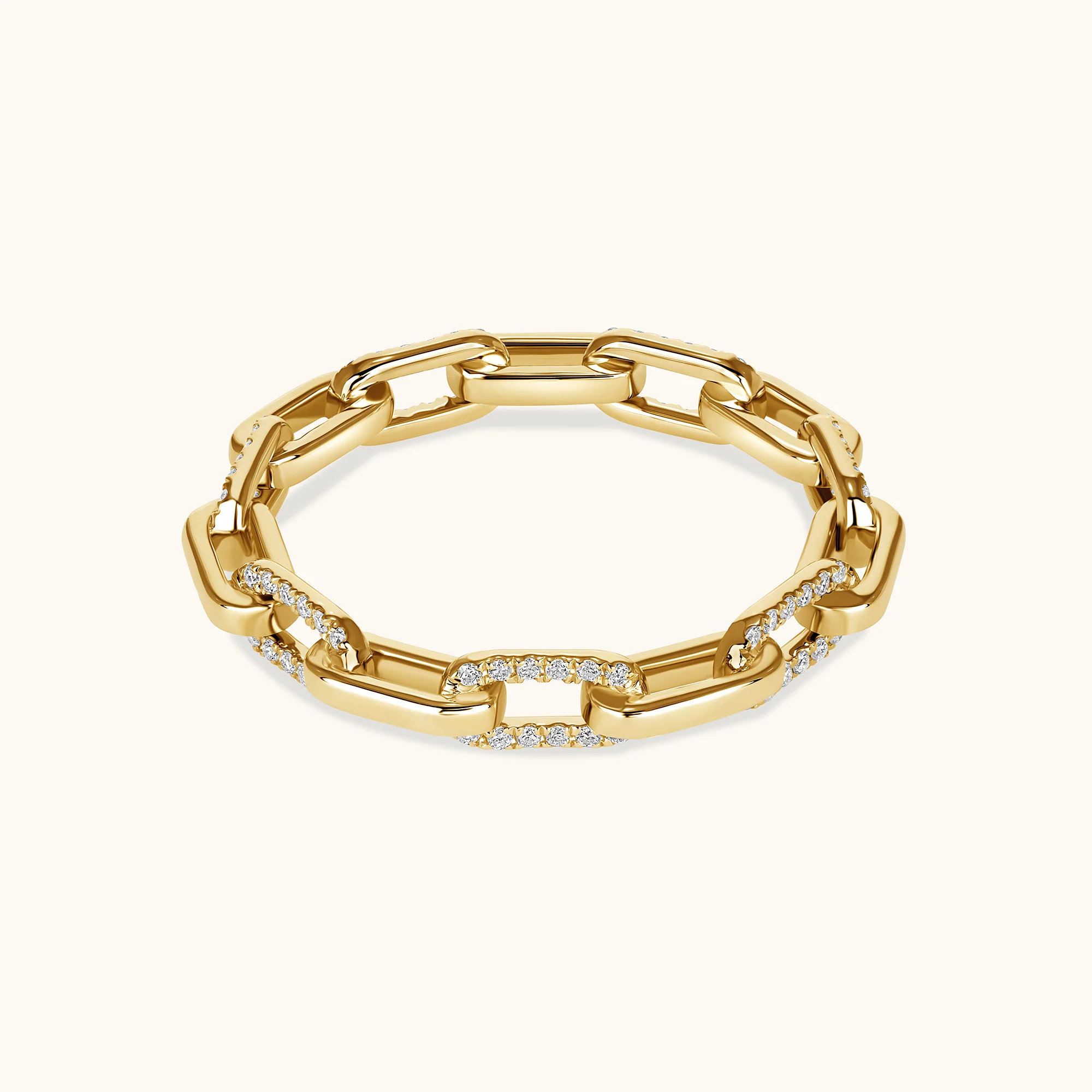Linked Up Alternating Diamond Eternity Band - Image 4
