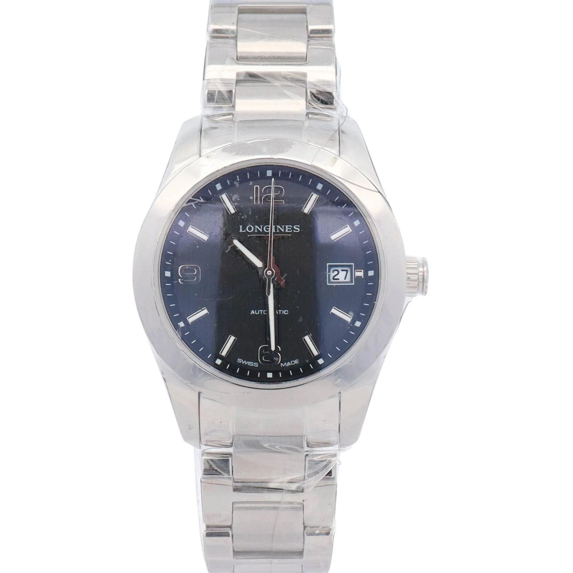 Longines Conquest 29mm Black Dial Watch Ref#L2.285.4.56.6