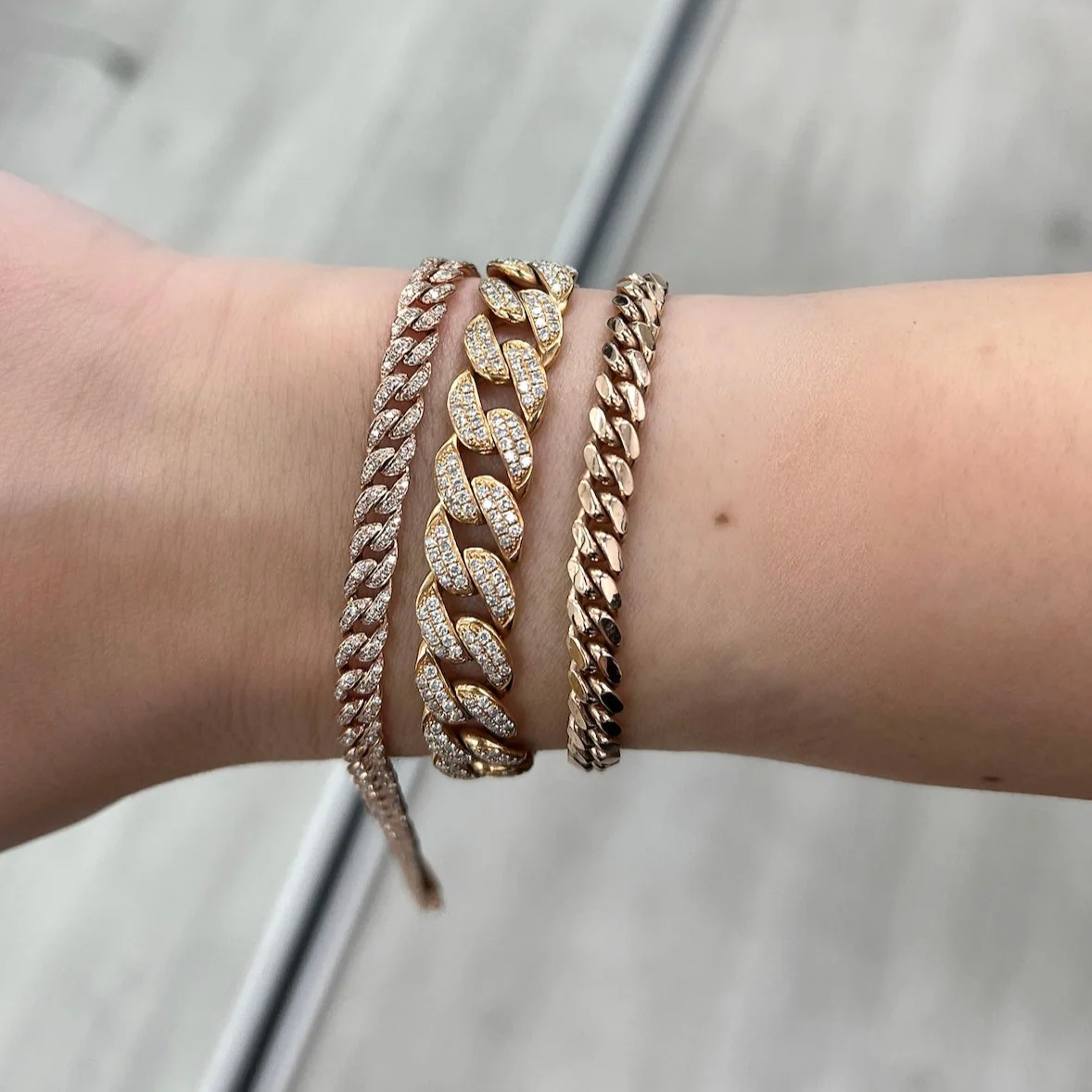 Mini Diamond Cuban Bracelet - Image 6