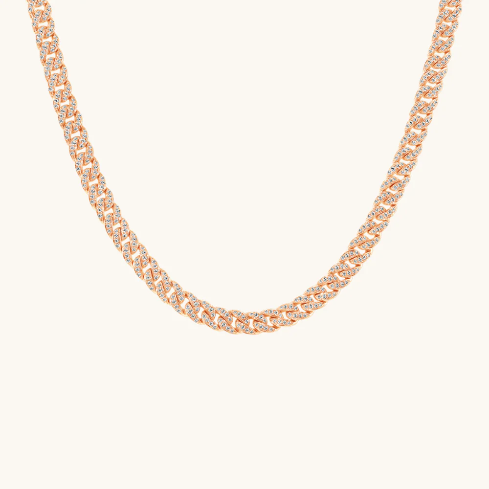 Mini Diamond Cuban Necklace - Image 3