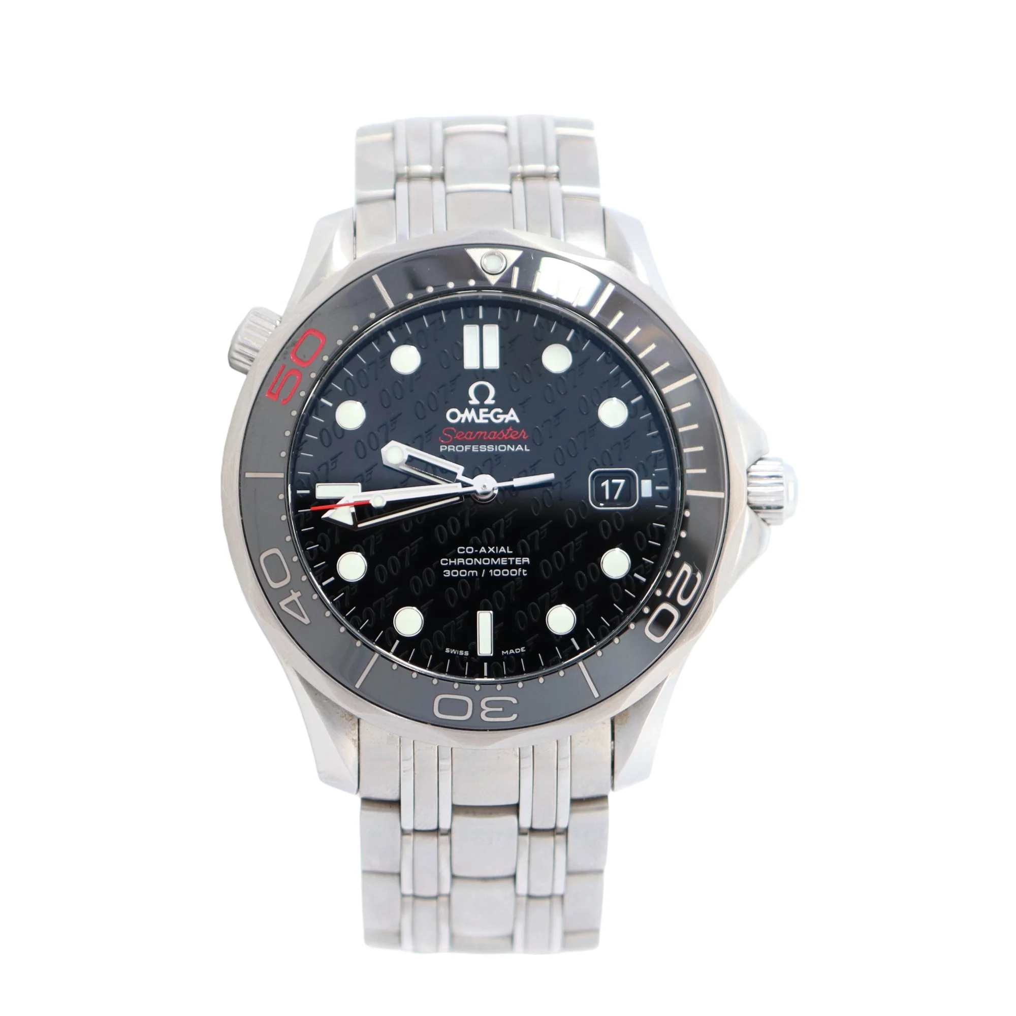 Omega Seamaster "007" 42mm Black Dial Watch Ref# 212.30.36.20.51.001 - Image 5