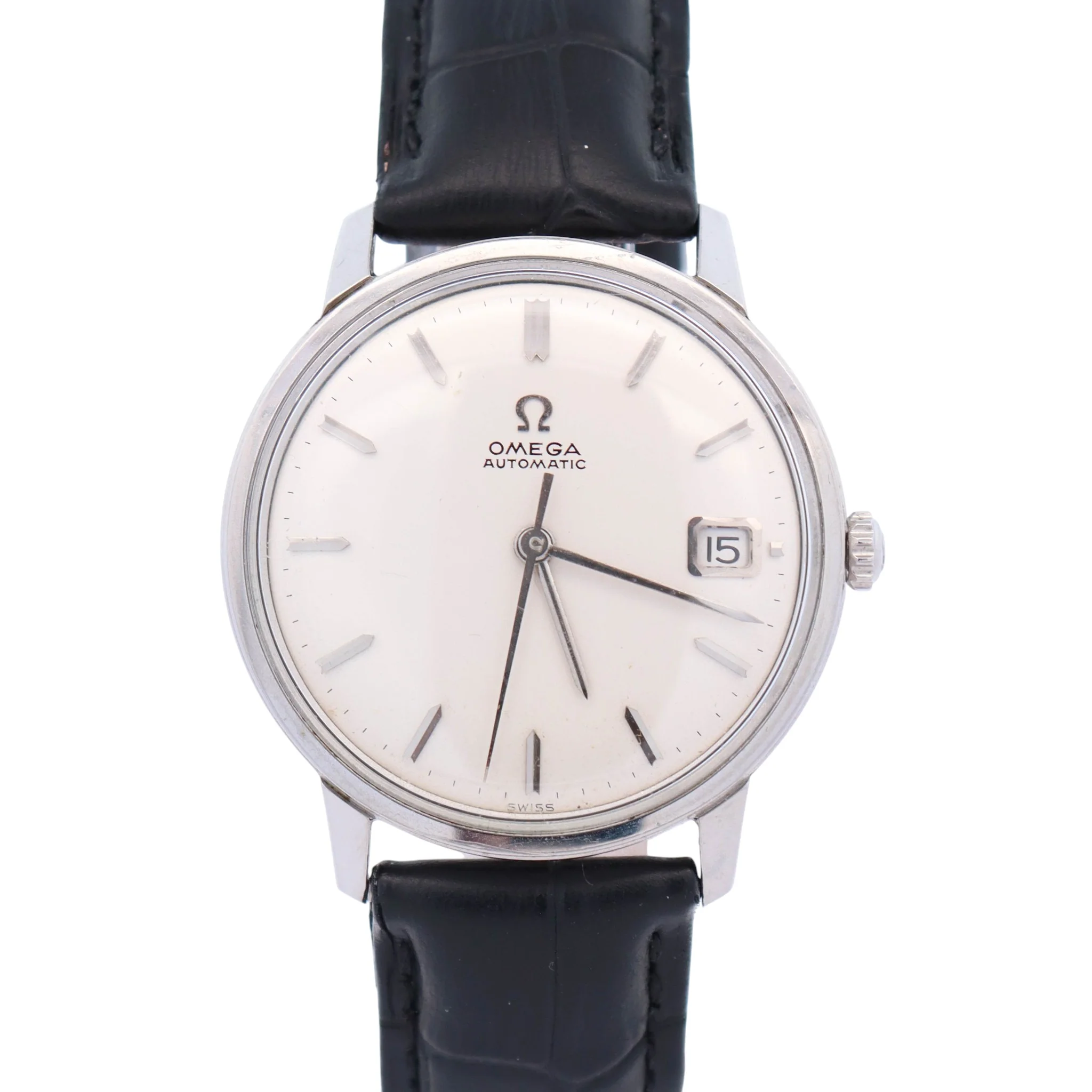 Omega Seamaster 34 mm Silver Dial Watch Ref# 166.009