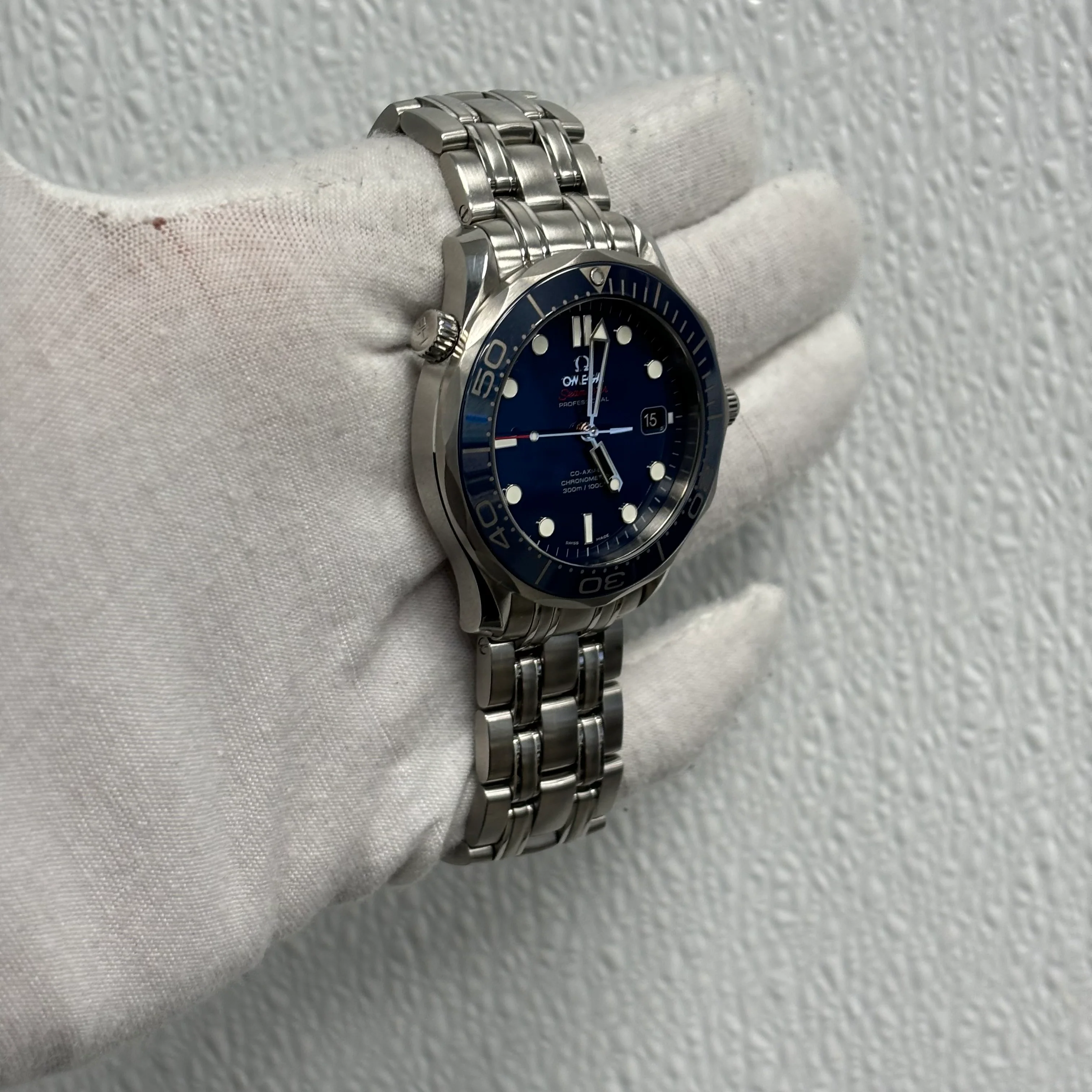 Omega Seamaster 41mm Blue Dial Ref# 212.30.41.20.03.001 - Image 3