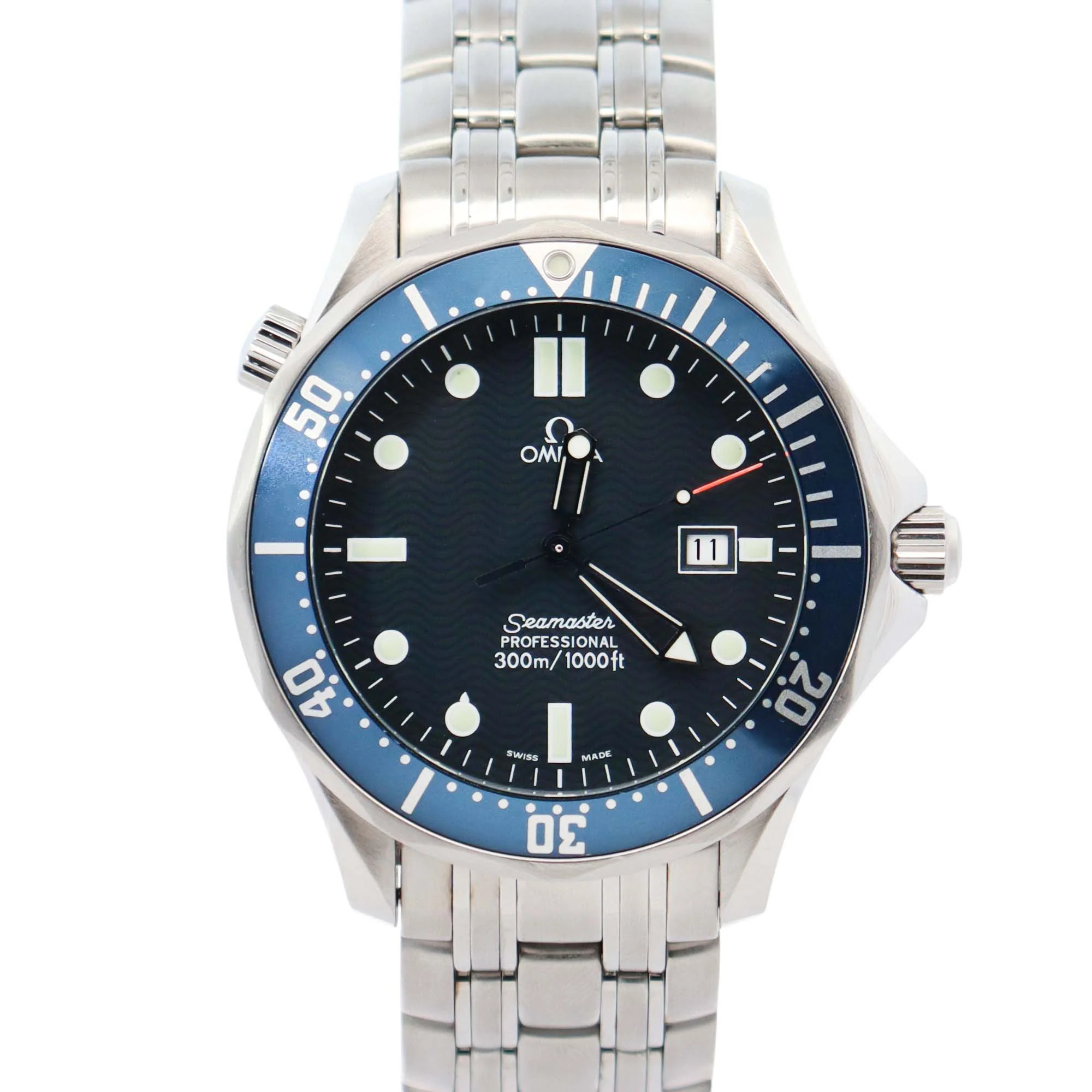 Omega Seamaster 41mm Blue Dial Watch Ref# 2541.80.00