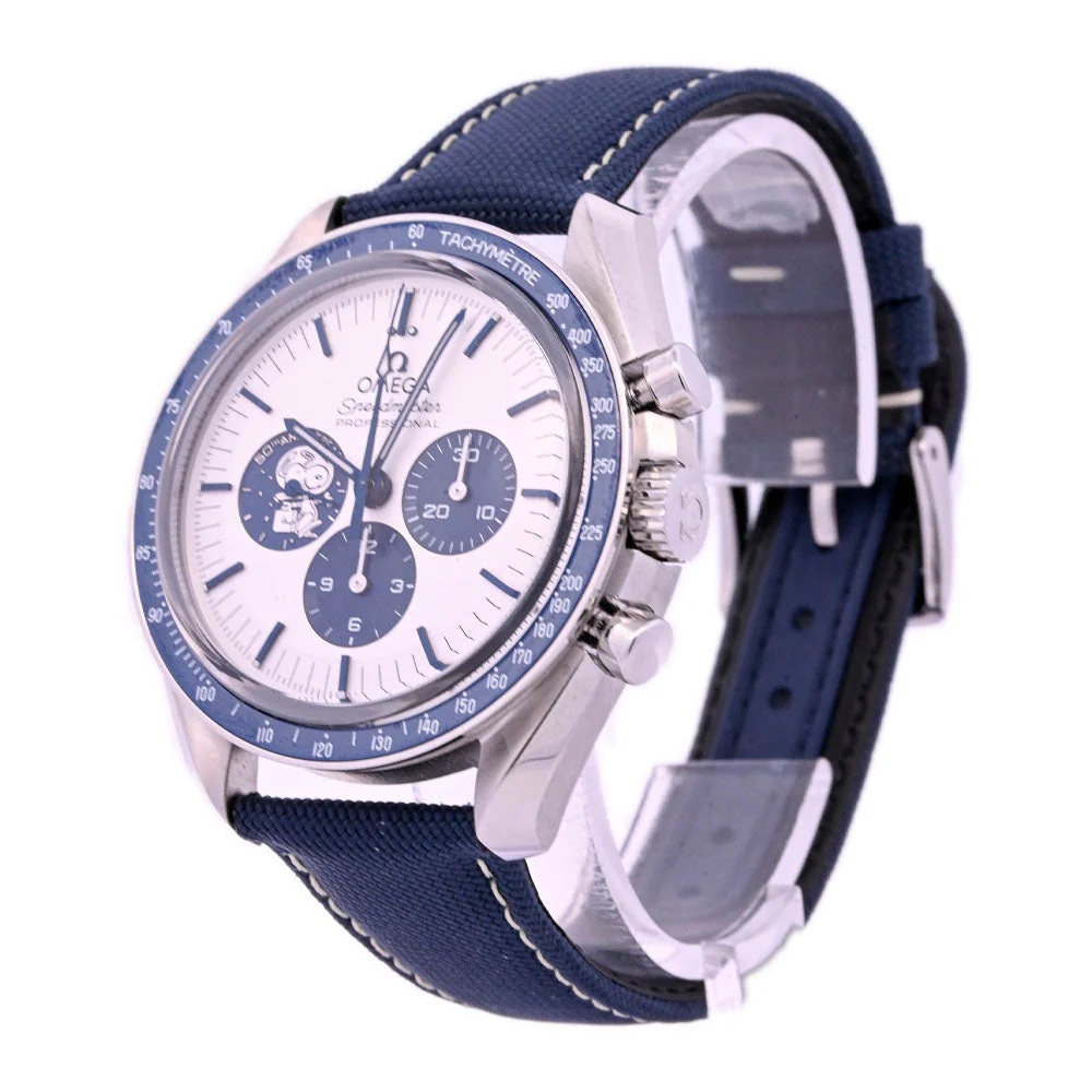 Omega Speedmaster "Silver Snoopy Award" 42mm Stainless Steel White Chronograph Dial Watch Reference# 310.32.42.50.02.001 - Image 2