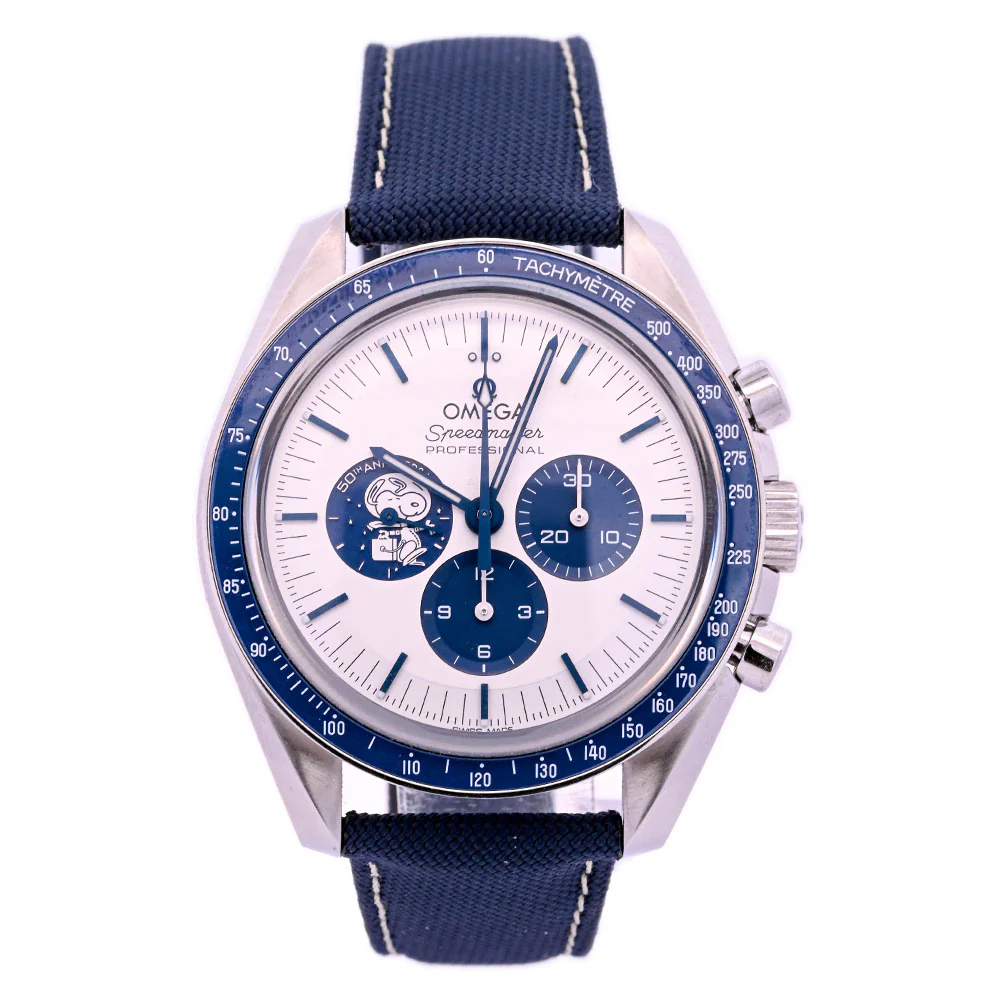 Omega Speedmaster "Silver Snoopy Award" 42mm Stainless Steel White Chronograph Dial Watch Reference #: 310.32.42.50.02.001 - Image 5