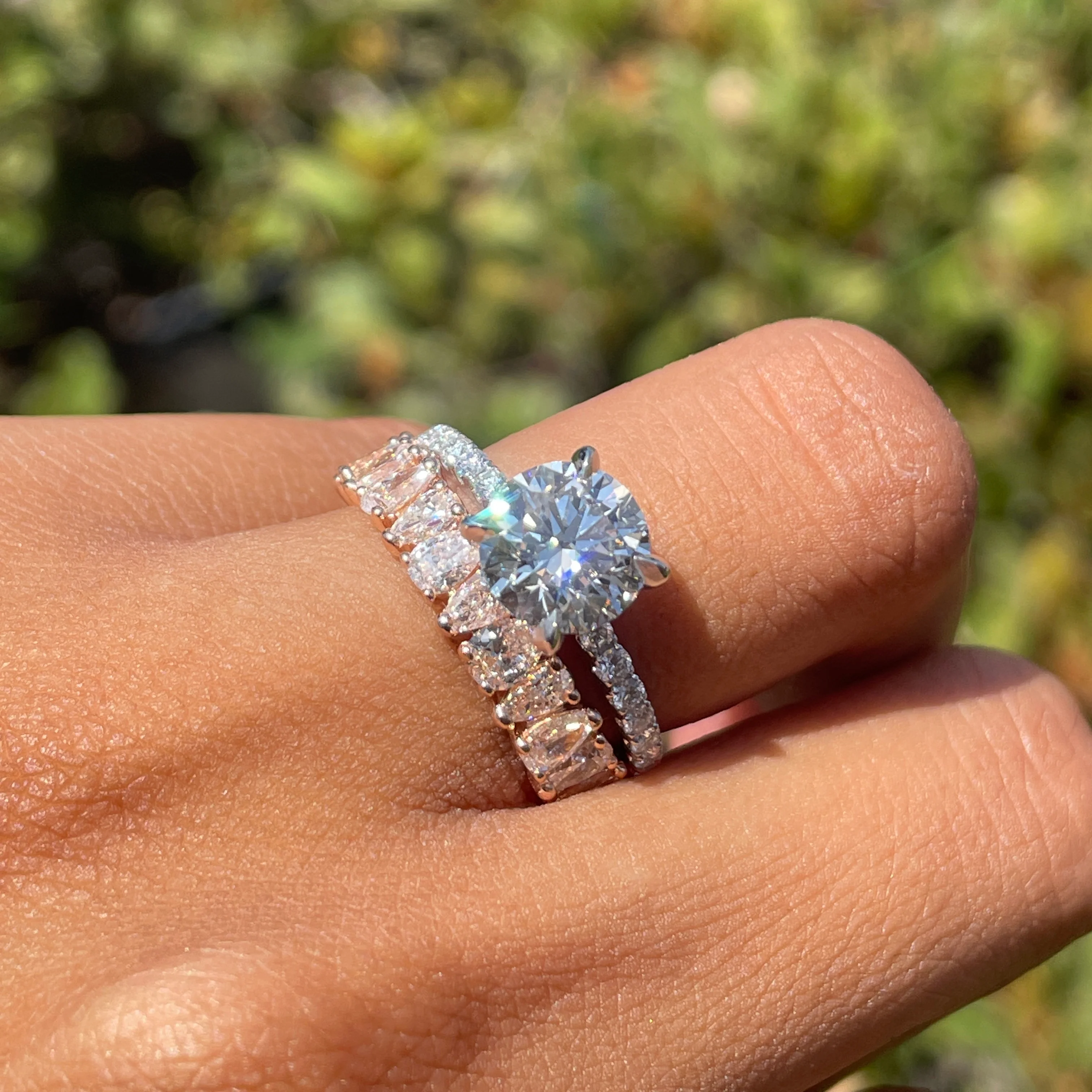 Pear Shape Diamond Eternity Band - Image 2