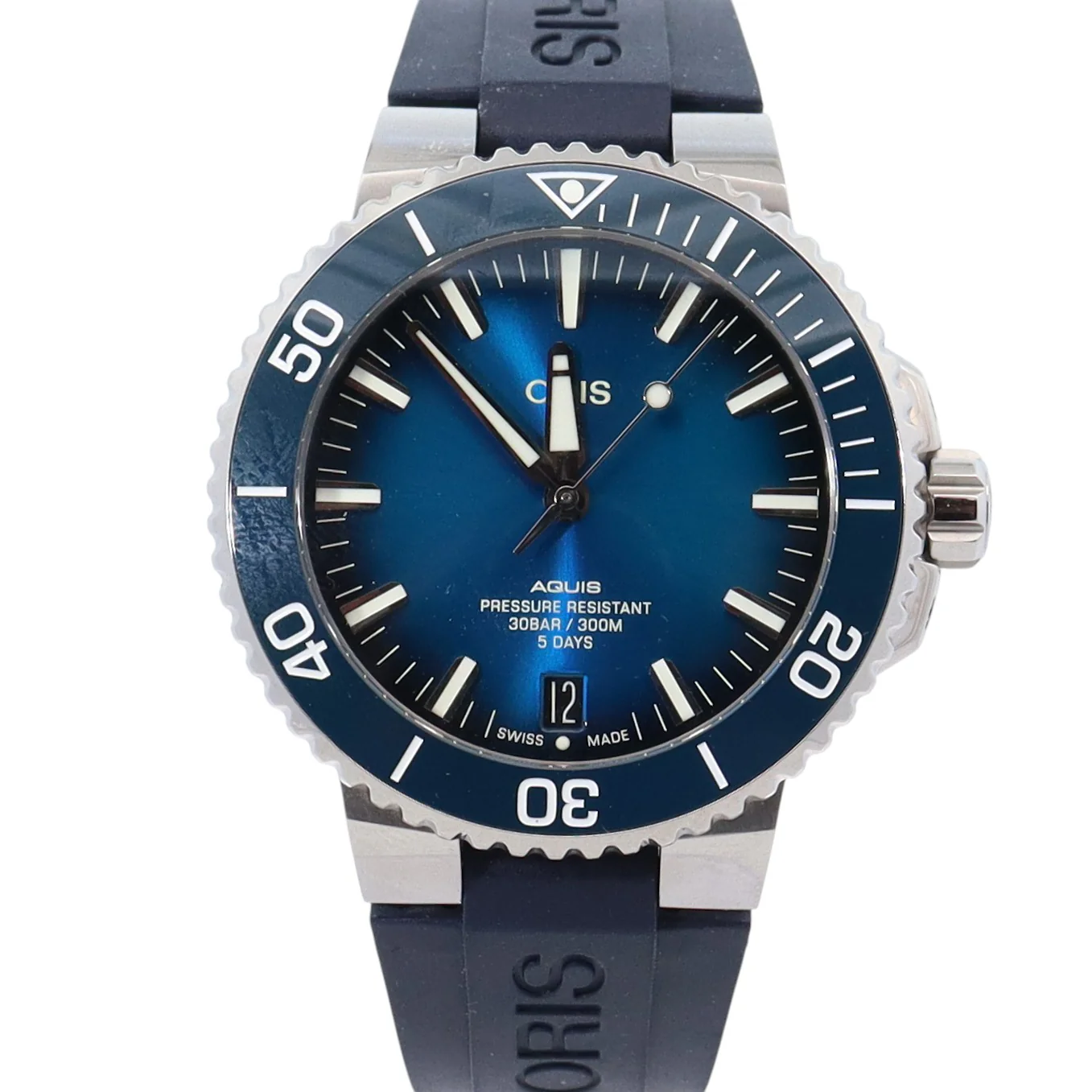 Oris Aquis 43.5mm Blue Dial Watch Ref# 01 400 7763 4135