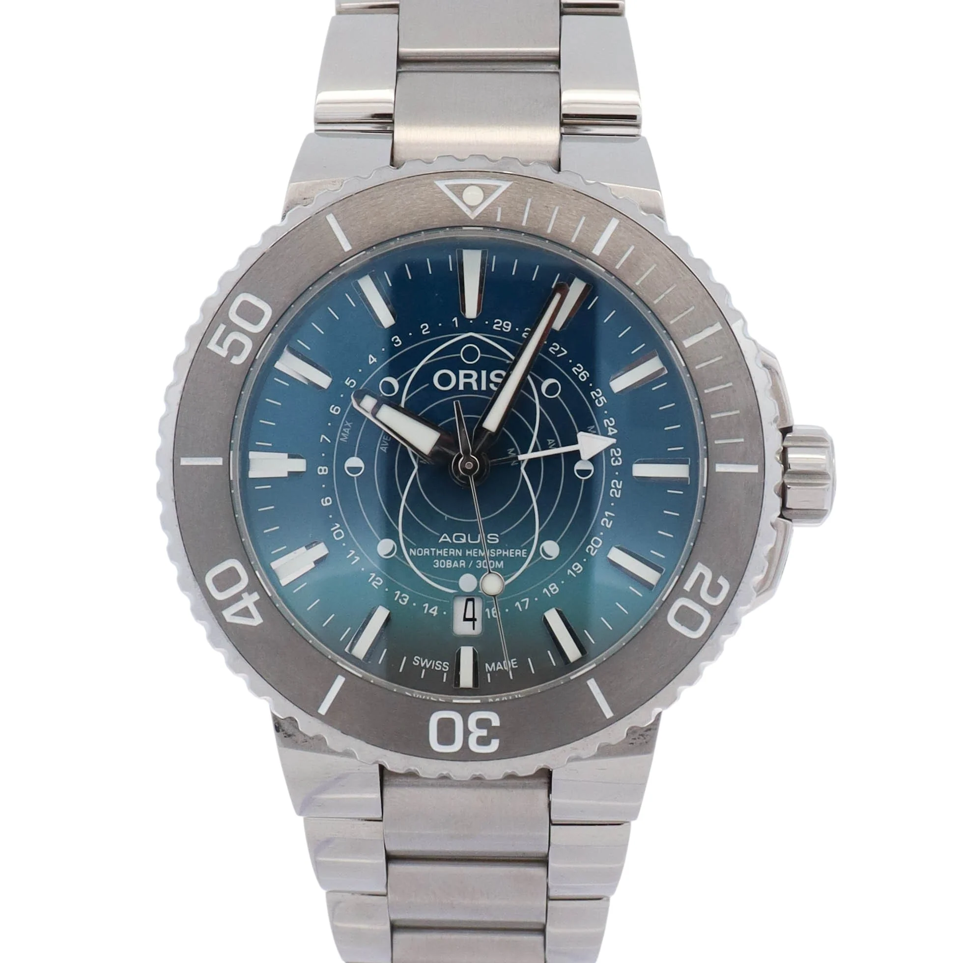 Oris Dat Watt 43.50mm Blue Dial Watch Ref# 01 761 7765 4185