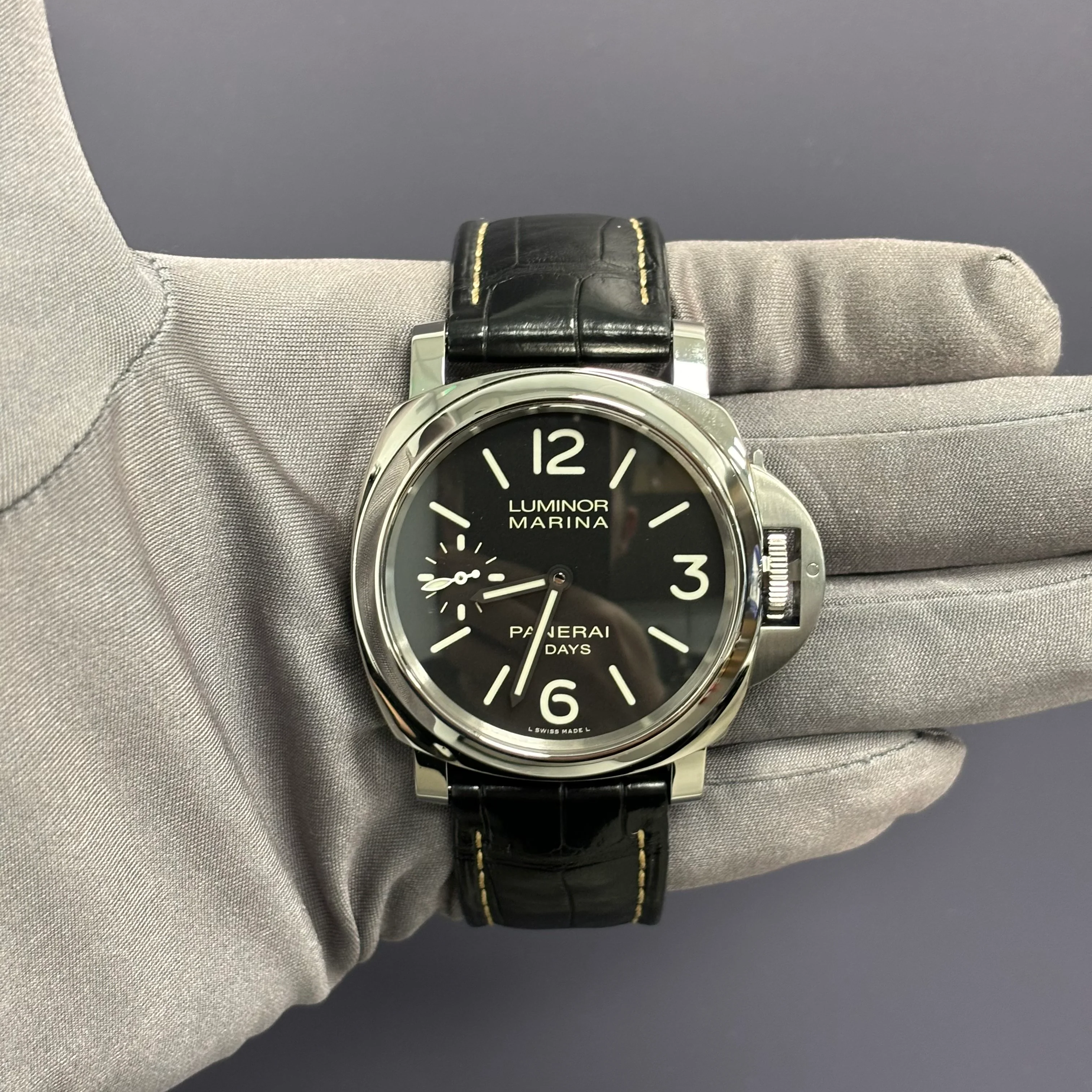 Panerai Luminor 44mm Black Dial Ref# PAM00510 - Image 2