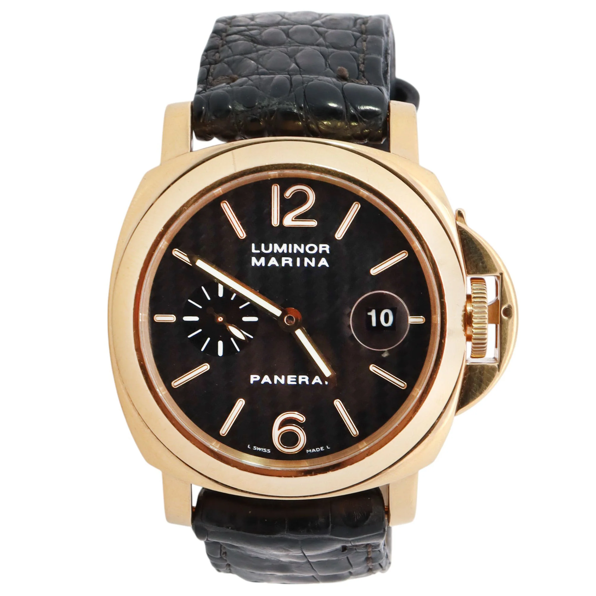 Panerai Luminor 44mm Black Dial Watch Ref# PAM00140