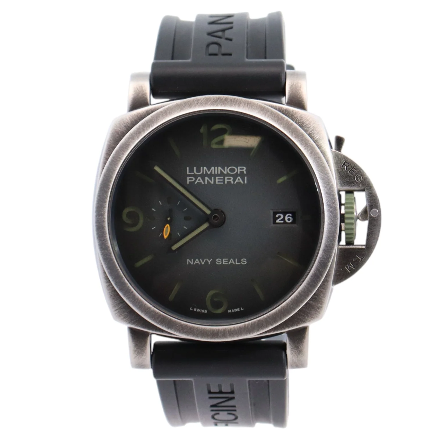 Panerai Luminor 44mm Black Dial Watch Ref# PAM01412
