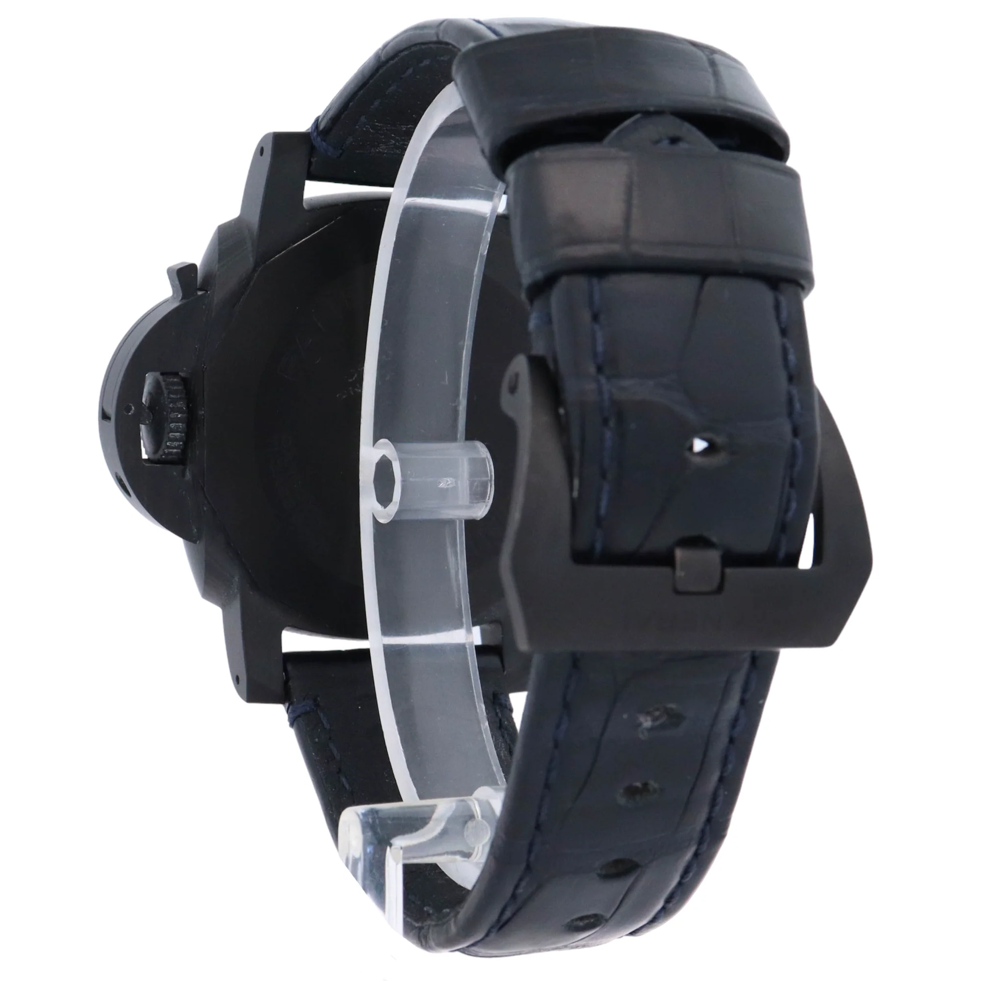 Panerai Luminor Marina 44mm Carbon Blue Arabic & Stick Dial Watch Reference# PAM01664 - Image 3