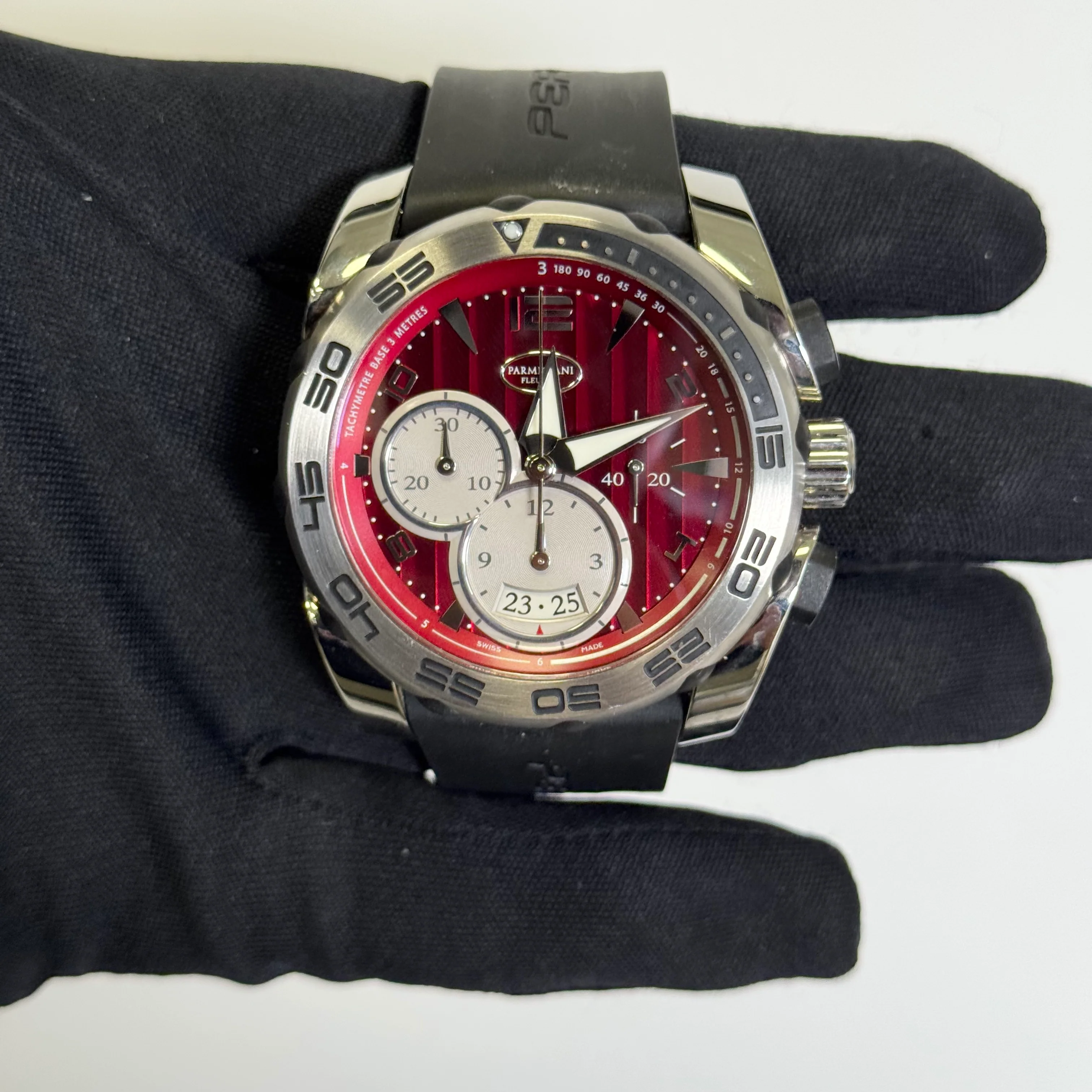 Parmigiani Fleurier Pershing 42mm Red Dial Watch Ref# PFC528-0010900-B00102 - Image 2