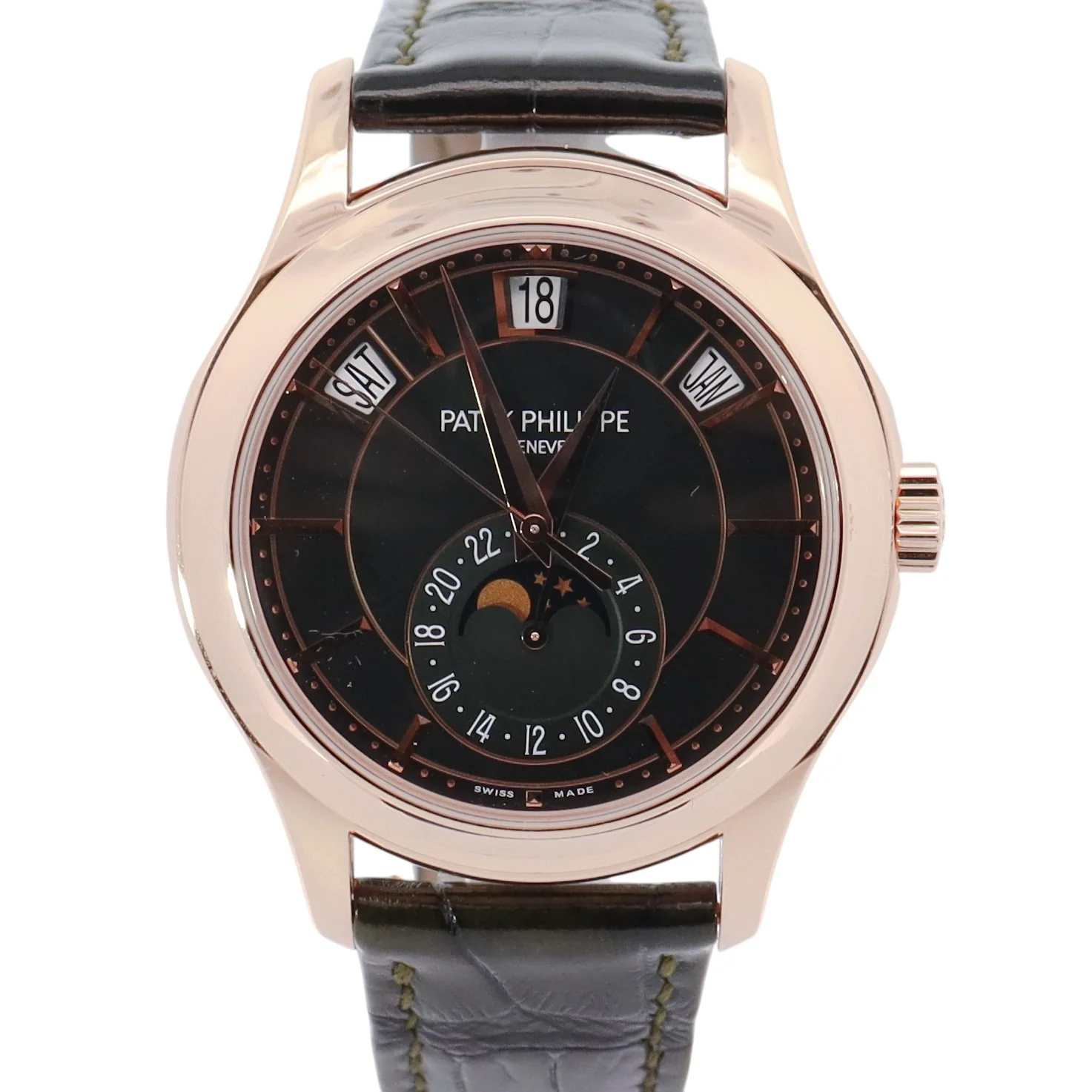 Patek Philippe Annual Calendar 40mm Black Dial Ref# 5205R-010