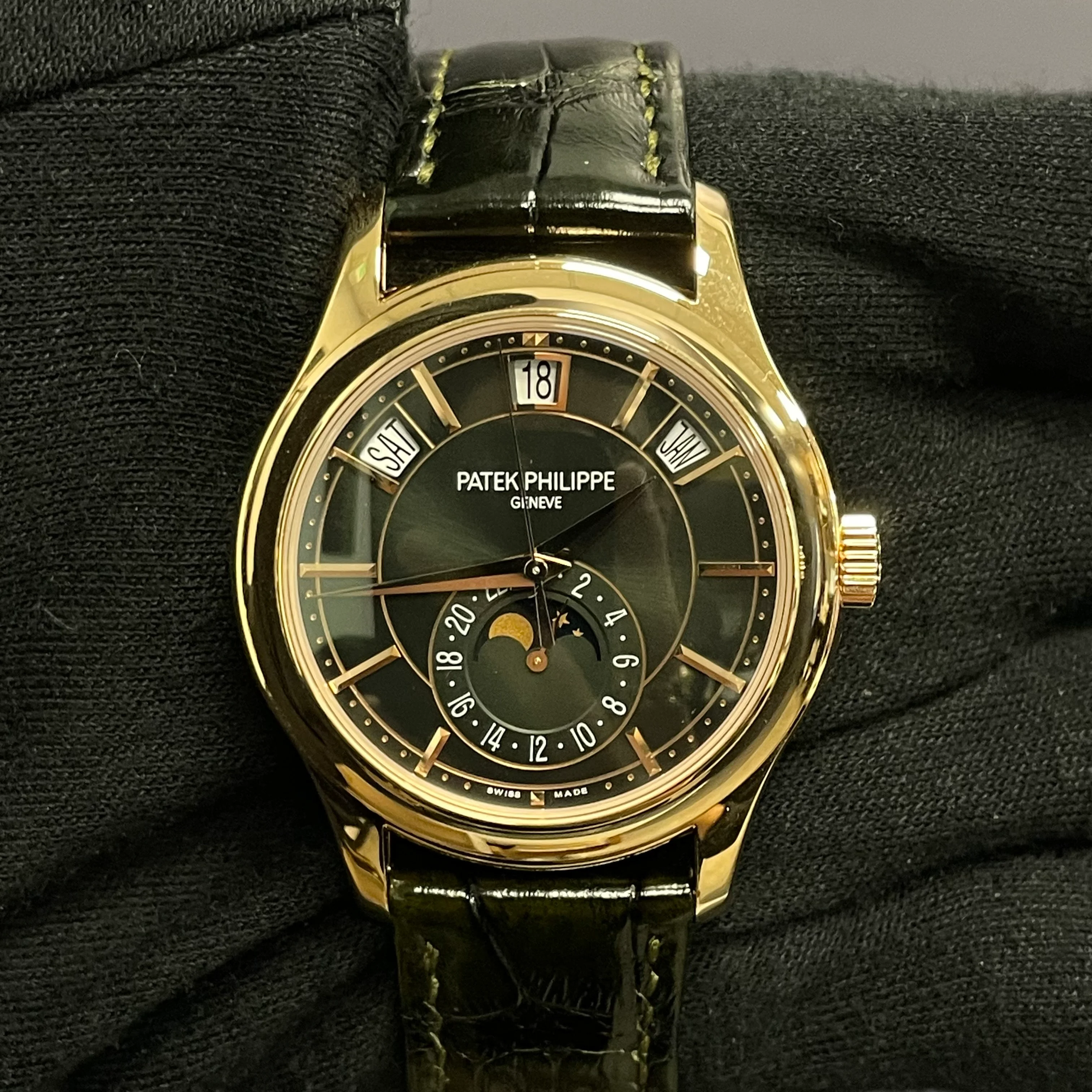 Patek Philippe Annual Calendar 40mm Black Dial Ref# 5205R-010 - Image 2