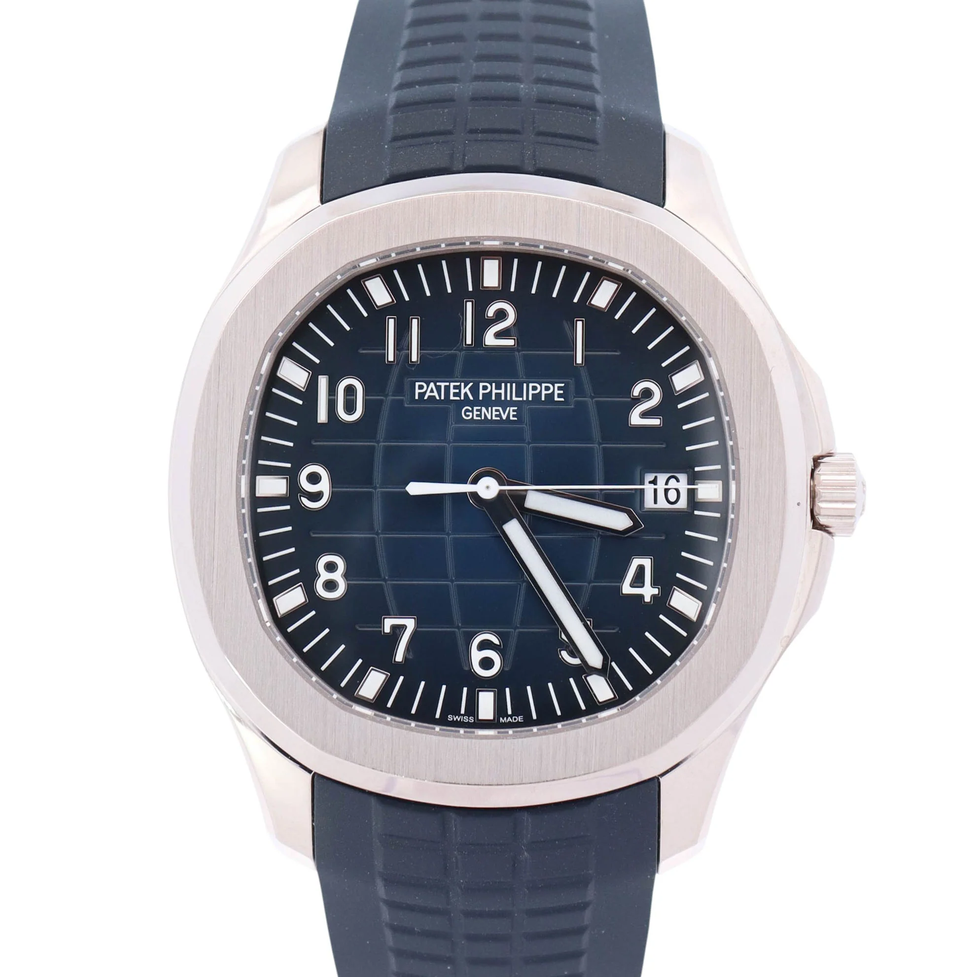 Patek Philippe Aquanaut 42mm Blue Dial Watch Ref# 5168G-001
