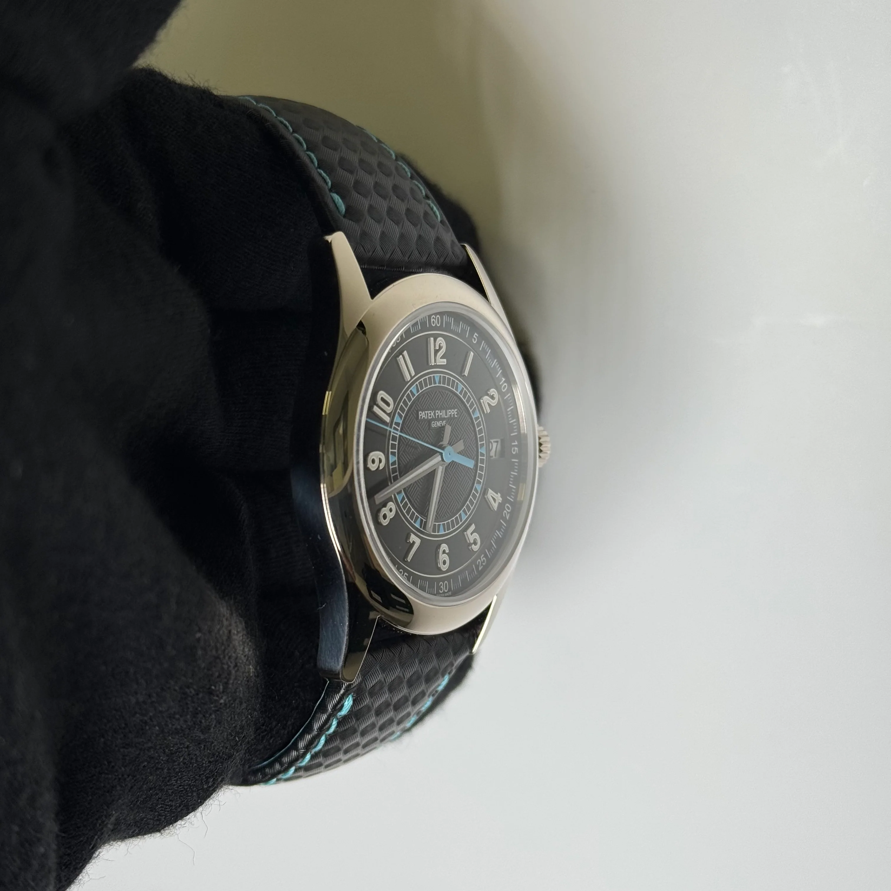 Patek Philippe Calatrava 40mm Black Dial Watch Ref# 6007G-011 - Image 3