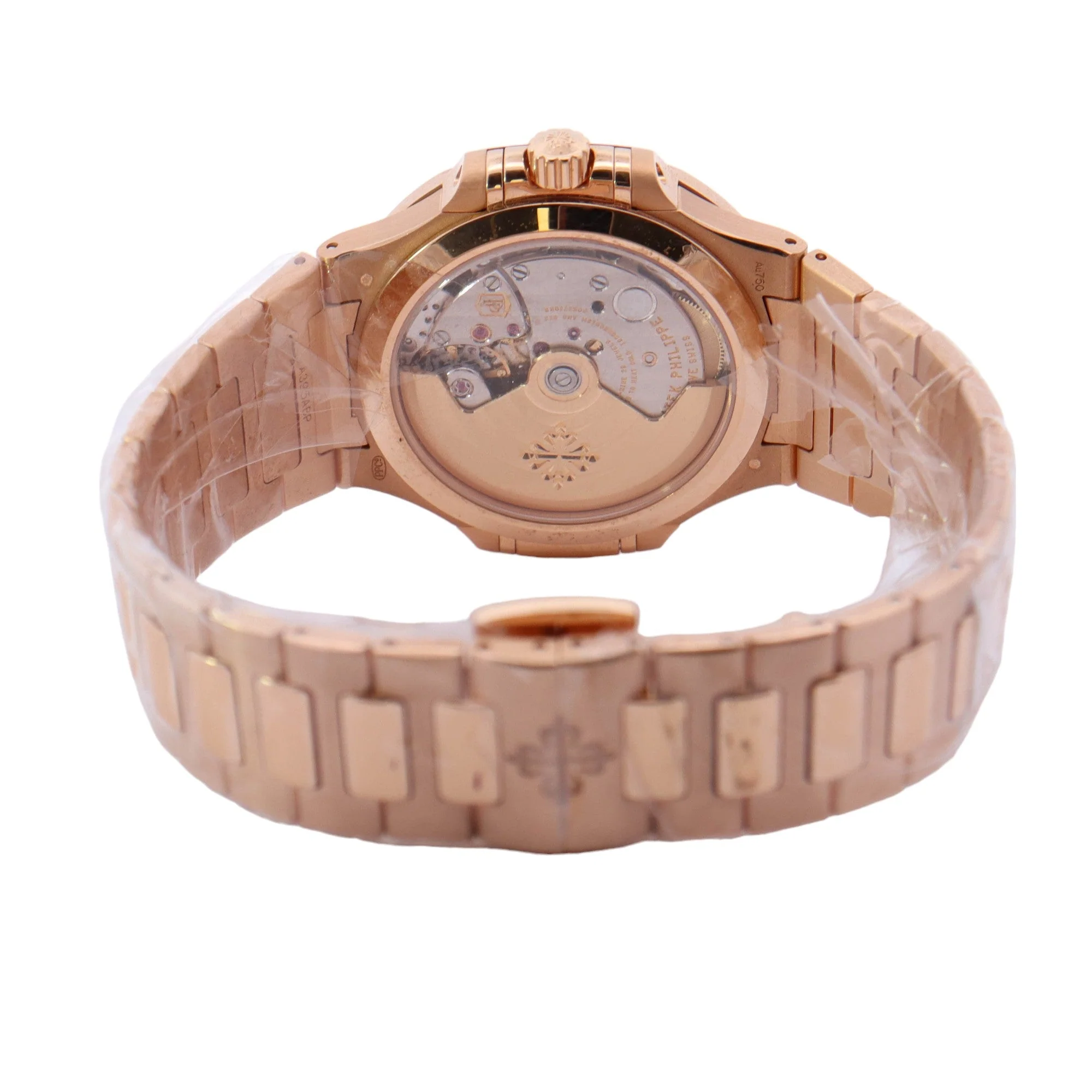 Patek Philippe Ladies Nautilus Rose Gold 32mm Champagne Stick Dial Watch Ref# 7010R/1R-013 - Image 4