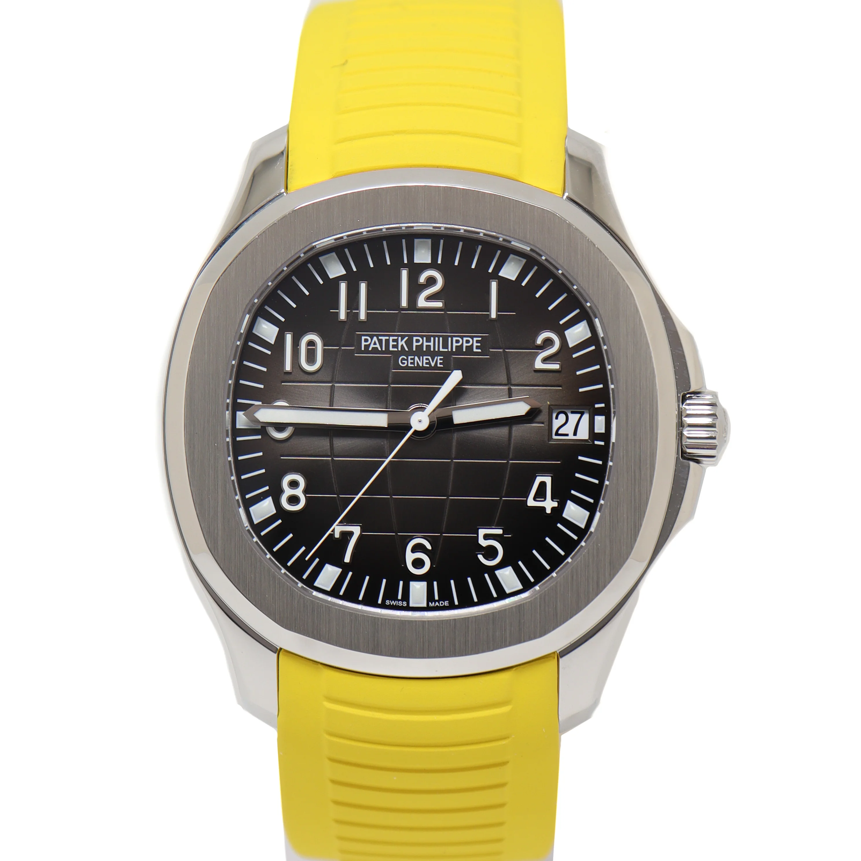 Patek Philippe Mens Aquanaut 41mm Stainless Steel Case Black Dial Watch Reference# 5167/1A-001