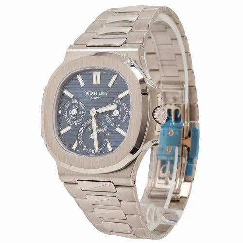 Patek Philippe Mens Nautilus White Gold 40mm Blue Sunburst Dial Watch Reference# 5740/1G - Image 2