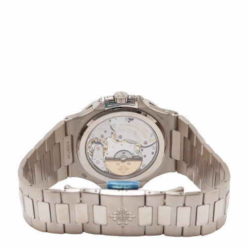 Patek Philippe Mens Nautilus White Gold 40mm Blue Sunburst Dial Watch Reference# 5740/1G - Image 4